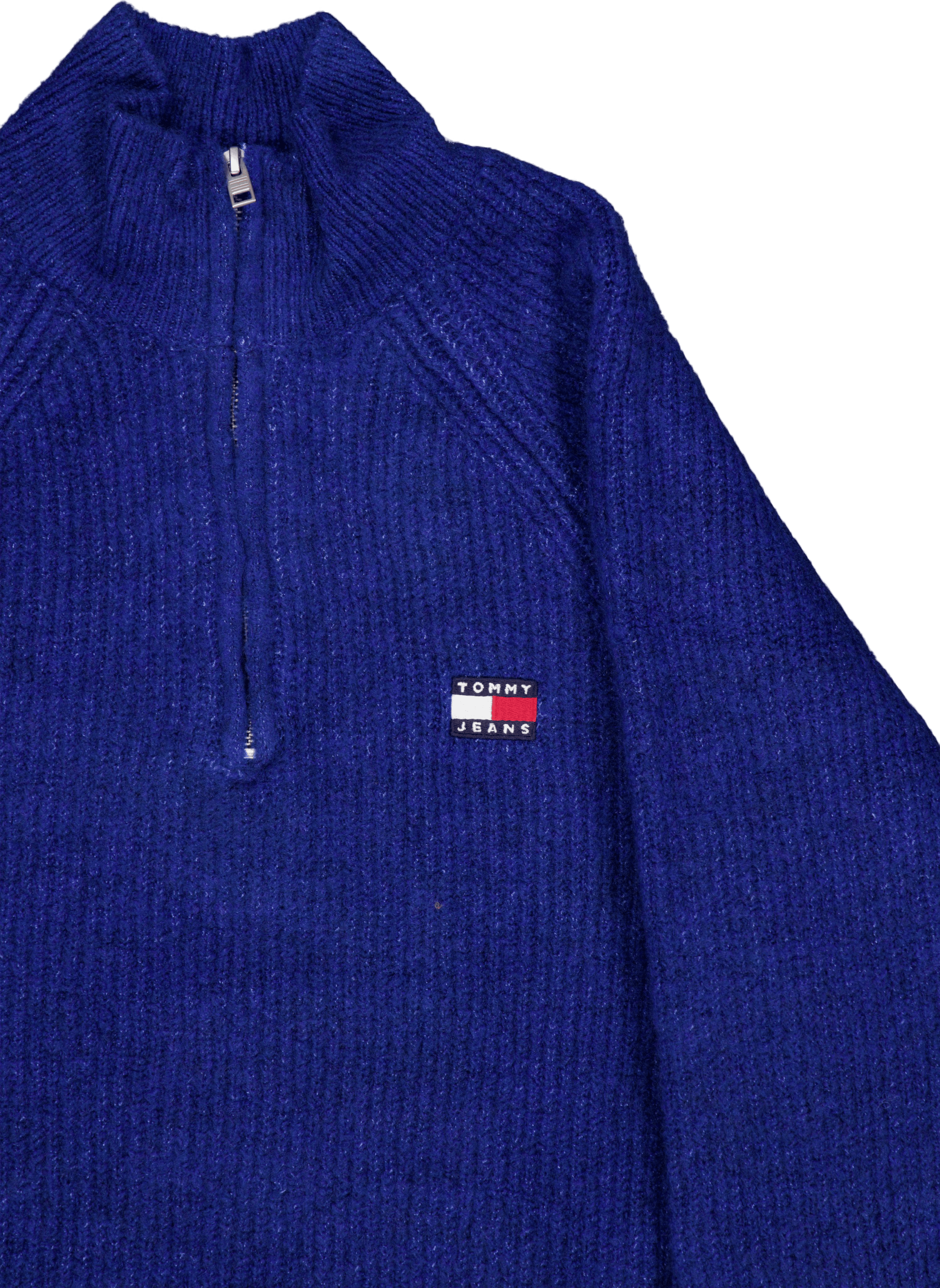Tjm Reg 1/4 Zip Raglan Badge Blue - Bild 3