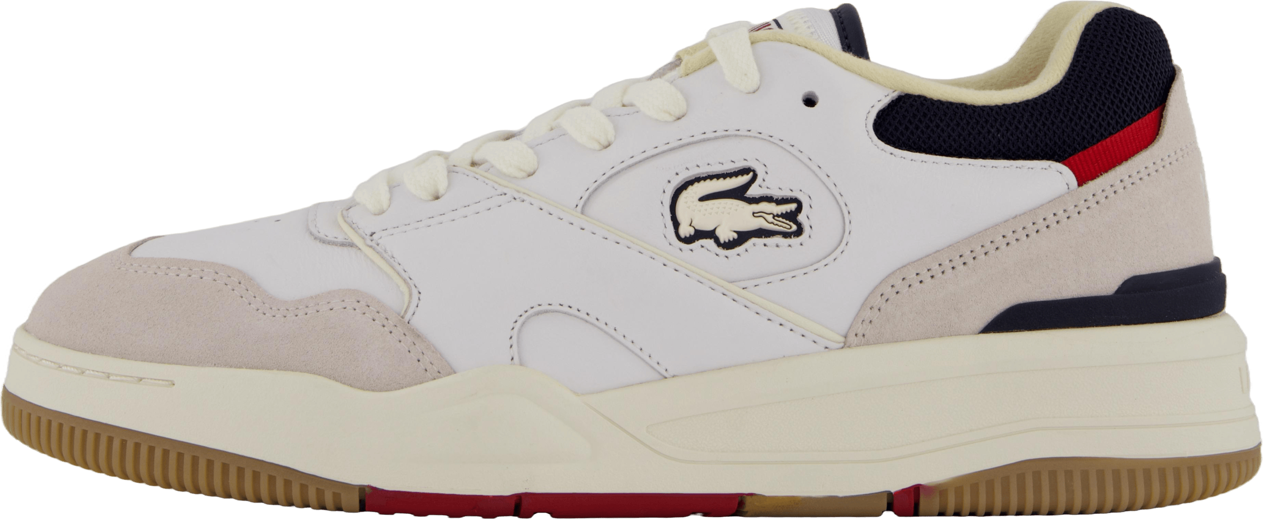 Lineshot Leather Sneakers 40f Off Wht/gum