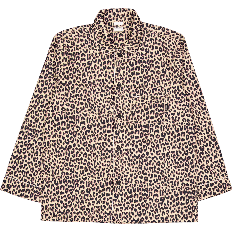 Leopard Pyjama Shirt 250 Beige