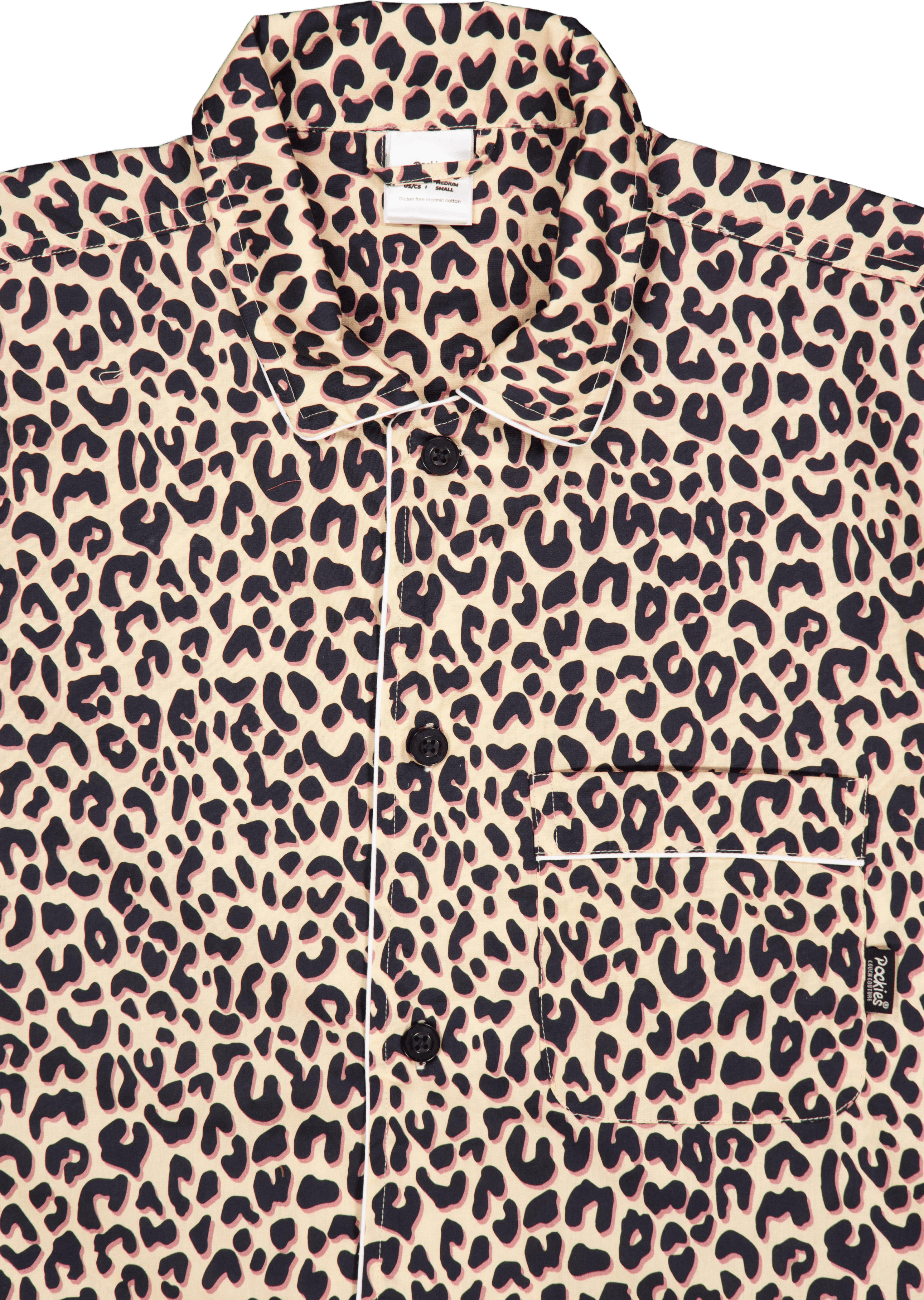 Leopard Pyjama Shirt 250 Beige - Bild 3