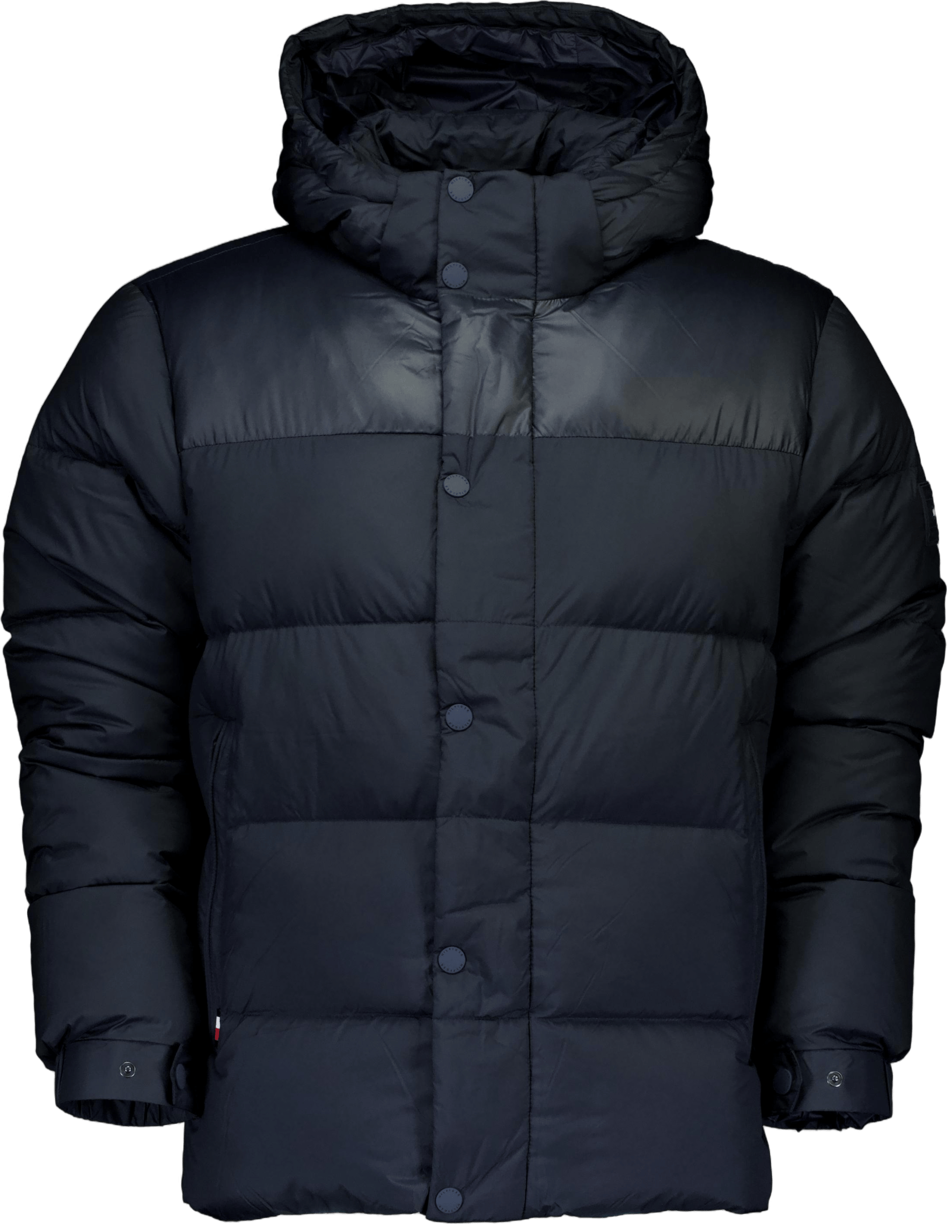 Mix Down Hooded Puffer Jacket