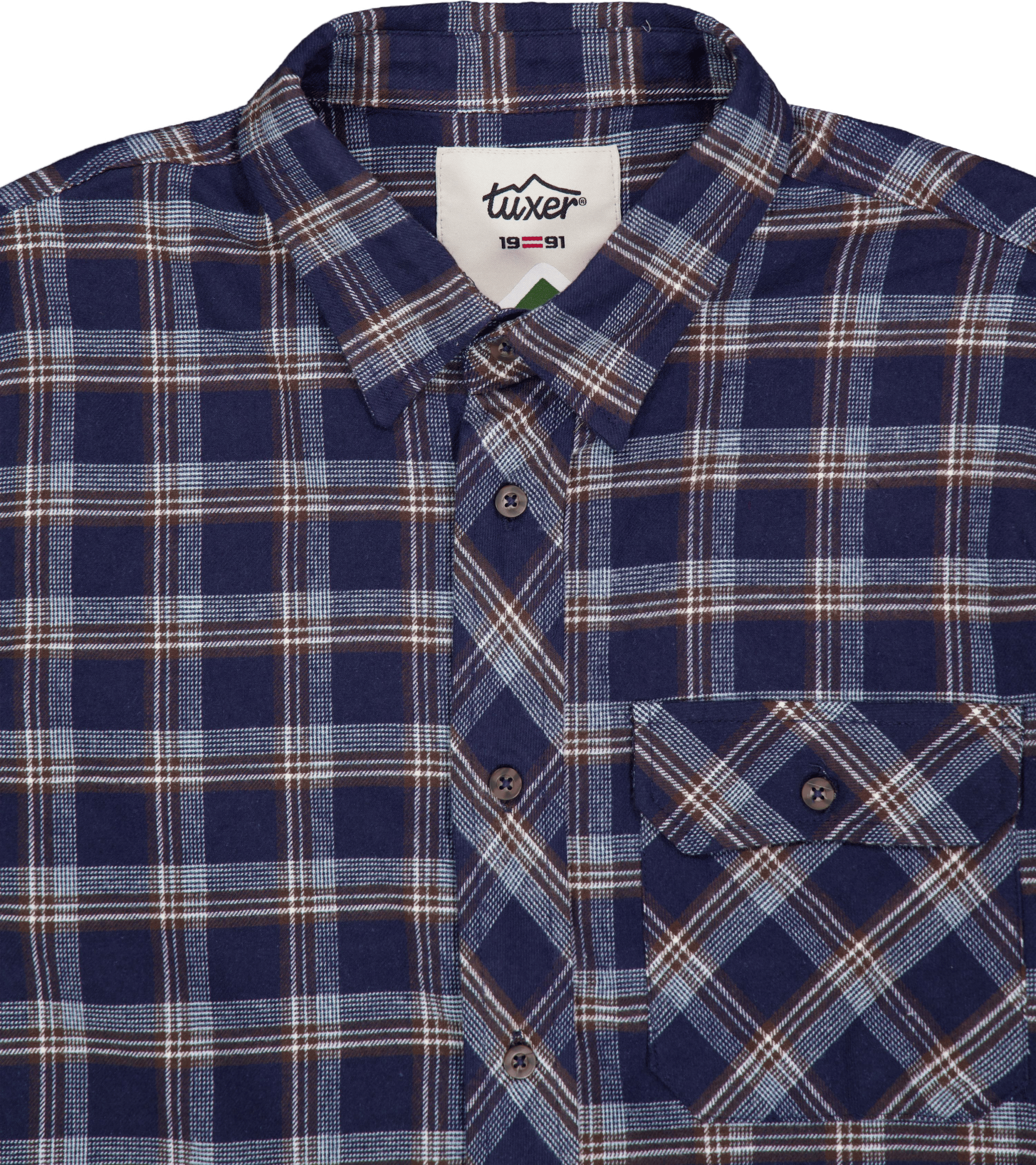 Beaver Creek Shirt Navy Blue Check - Bild 3