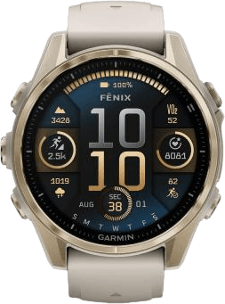 Fenix 8 43mm,amoled Saph Gold, Unisex, Utrustning, Elektronik, Träning, ONESIZE