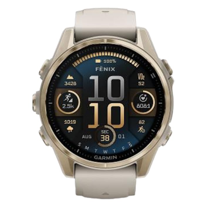 Fenix 8 43mm,amoled Saph Gold, Unisex, Utrustning, Elektronik, Träning, ONESIZE