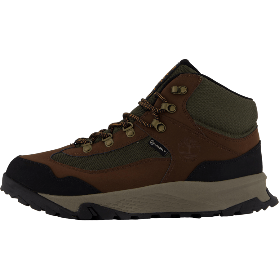 Mid Lace Up Waterproof Hiking Dark Brown