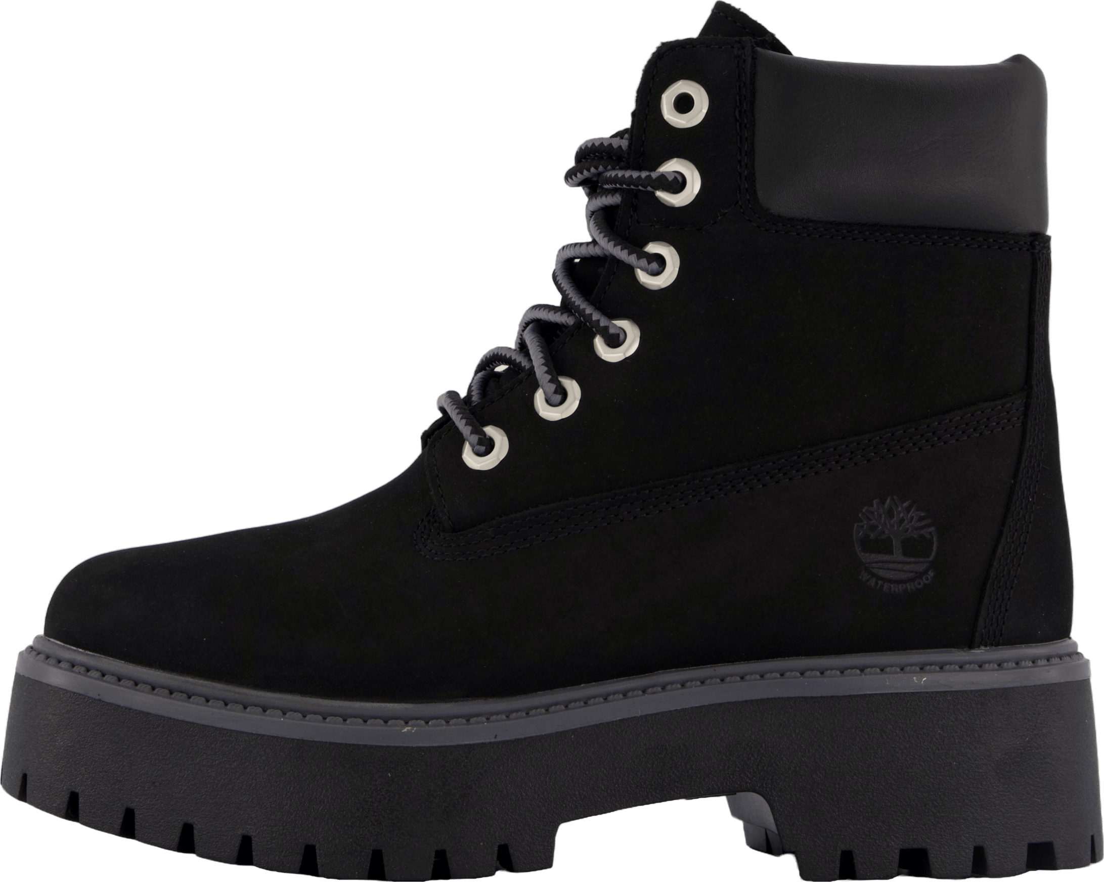 6 Inch Lace Up Waterproof Boot Jet Black