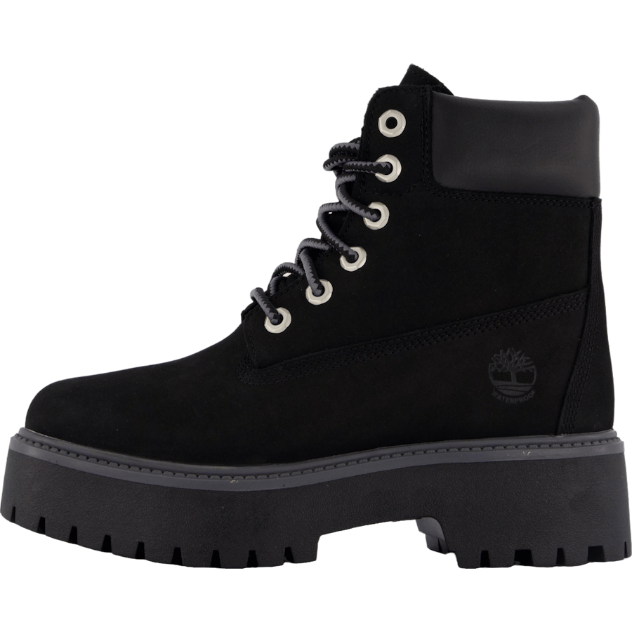 6 Inch Lace Up Waterproof Boot Jet Black