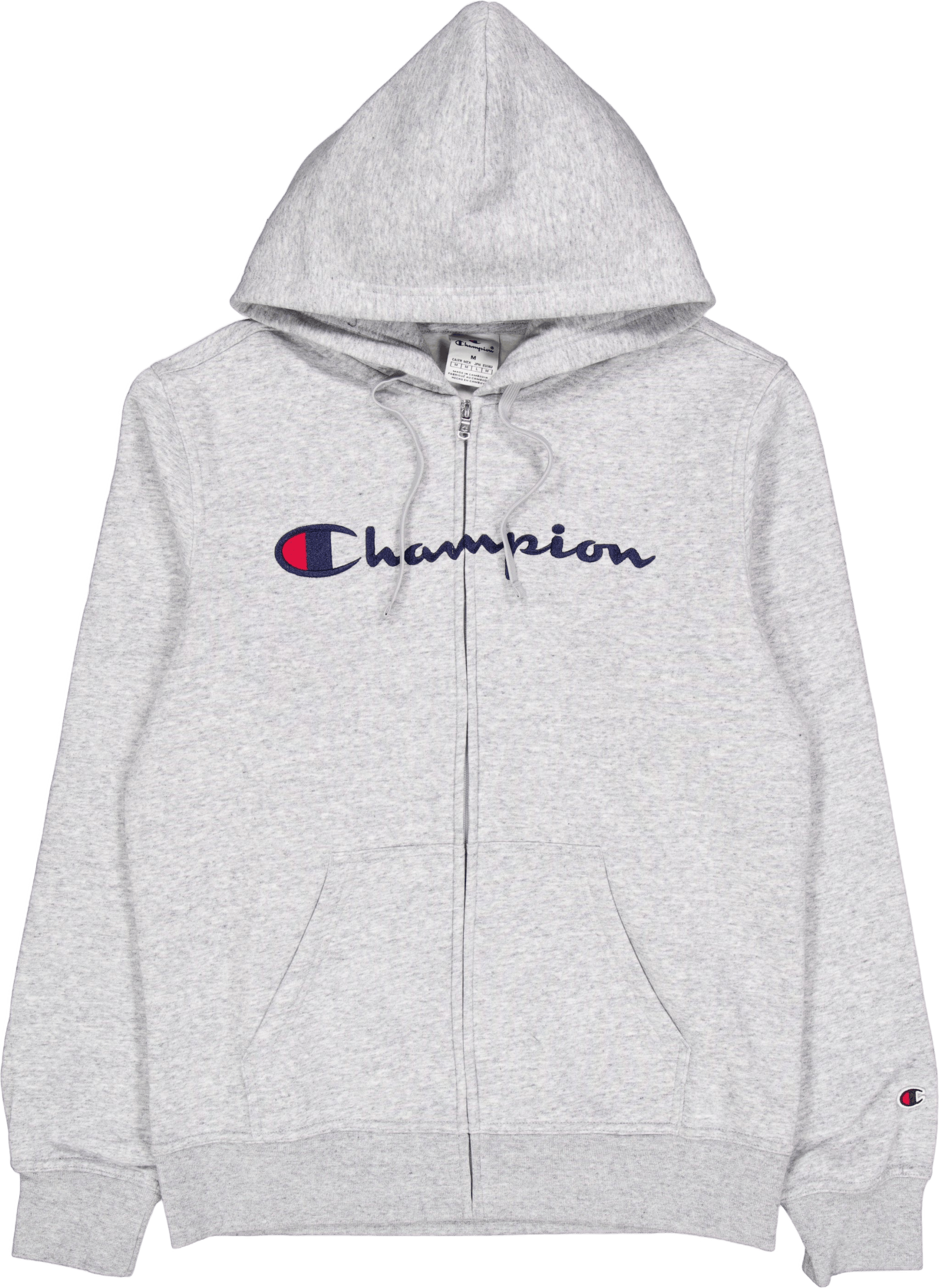 Full Zip Hoodie Sweatshirt New Oxford Grey Melange