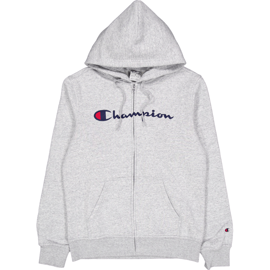 Full Zip Hoodie Sweatshirt New Oxford Grey Melange