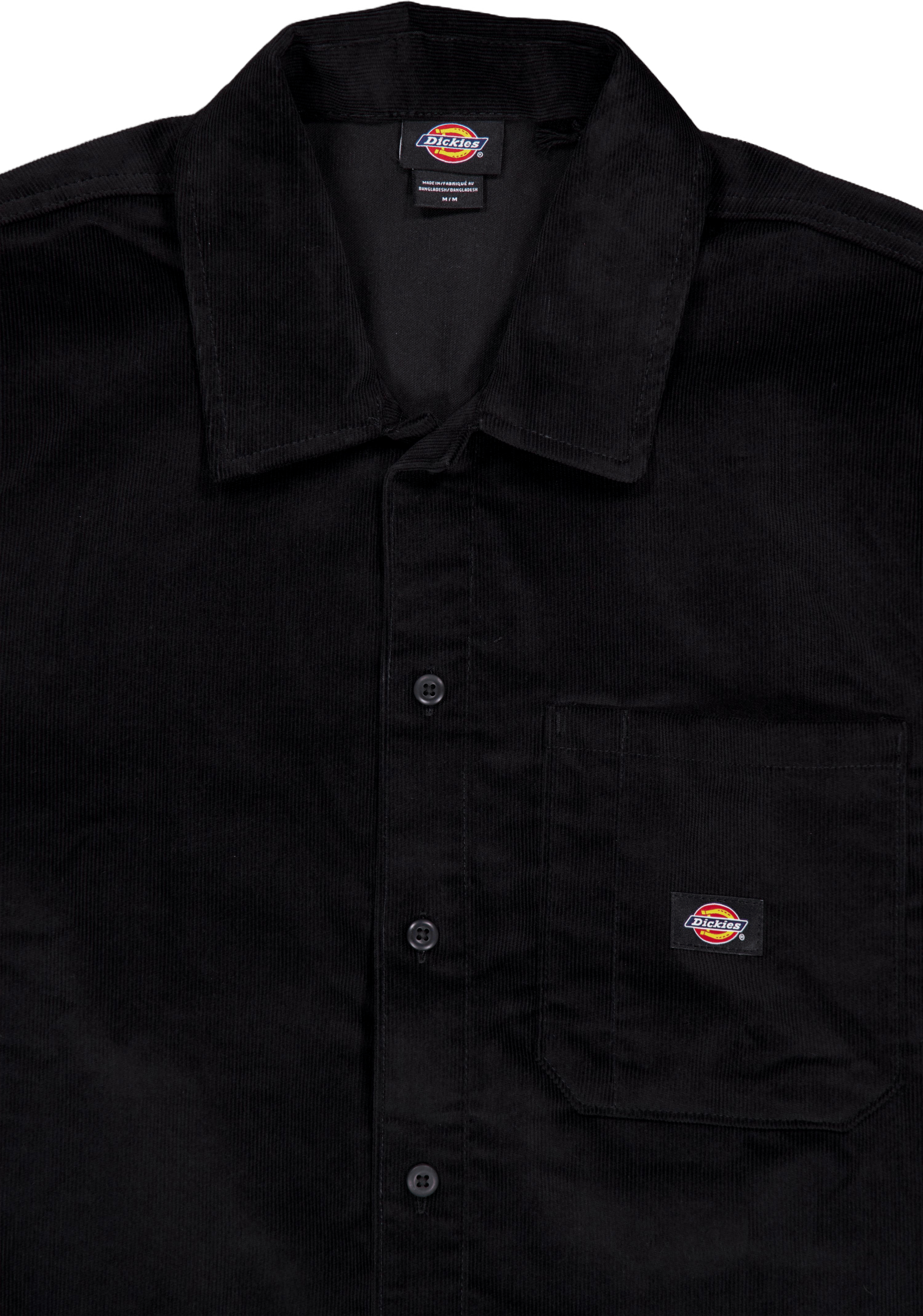 Corduroy Shirt Ls Black Black - Bild 3
