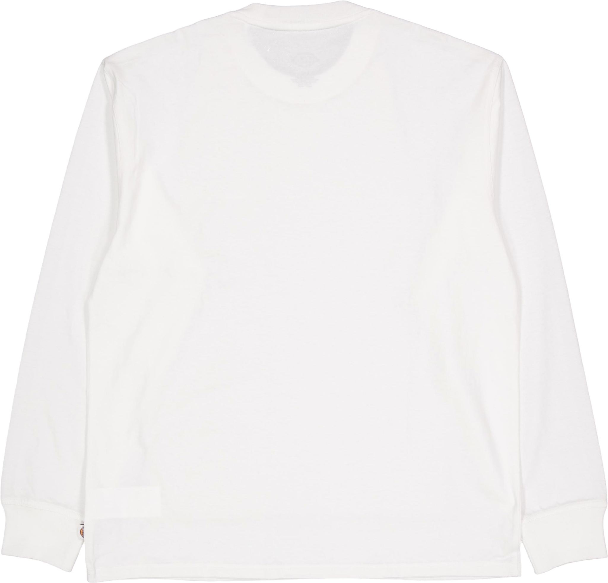 Clancy Heavyweight Tee Ls Whit White - Bild 2