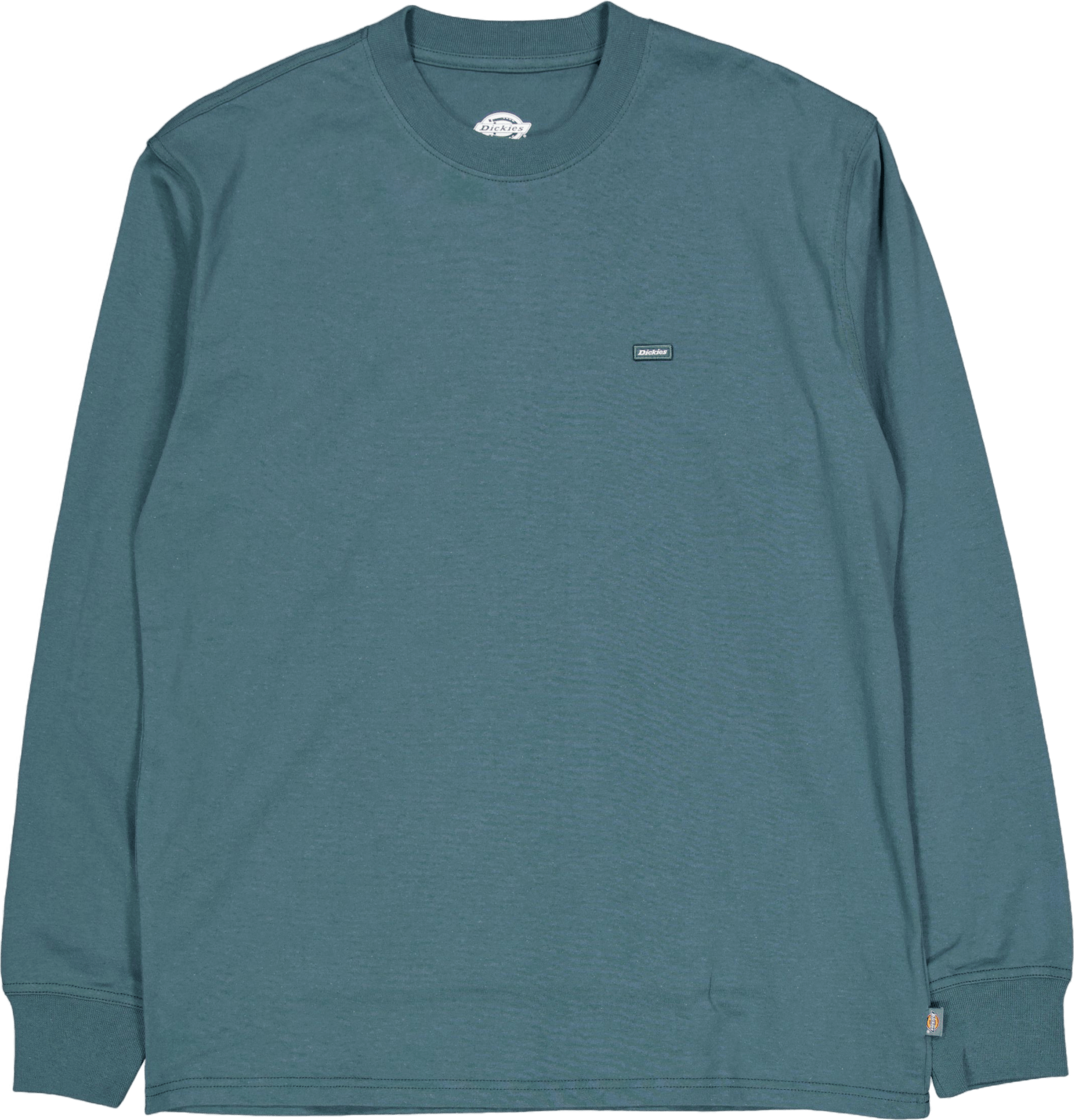 Clancy Heavyweight Tee Ls Lincoln Green, Male, Klær, Tops, Blå, L