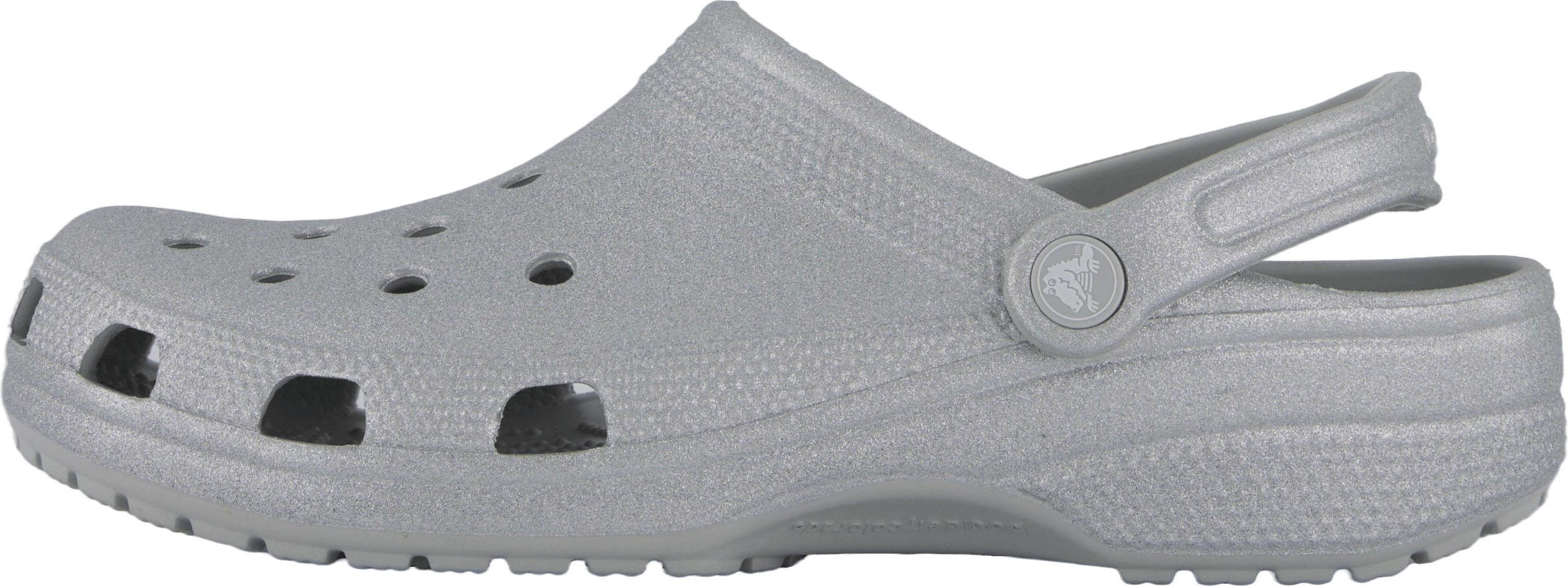 Classic Glitter Clog Silver Glitter