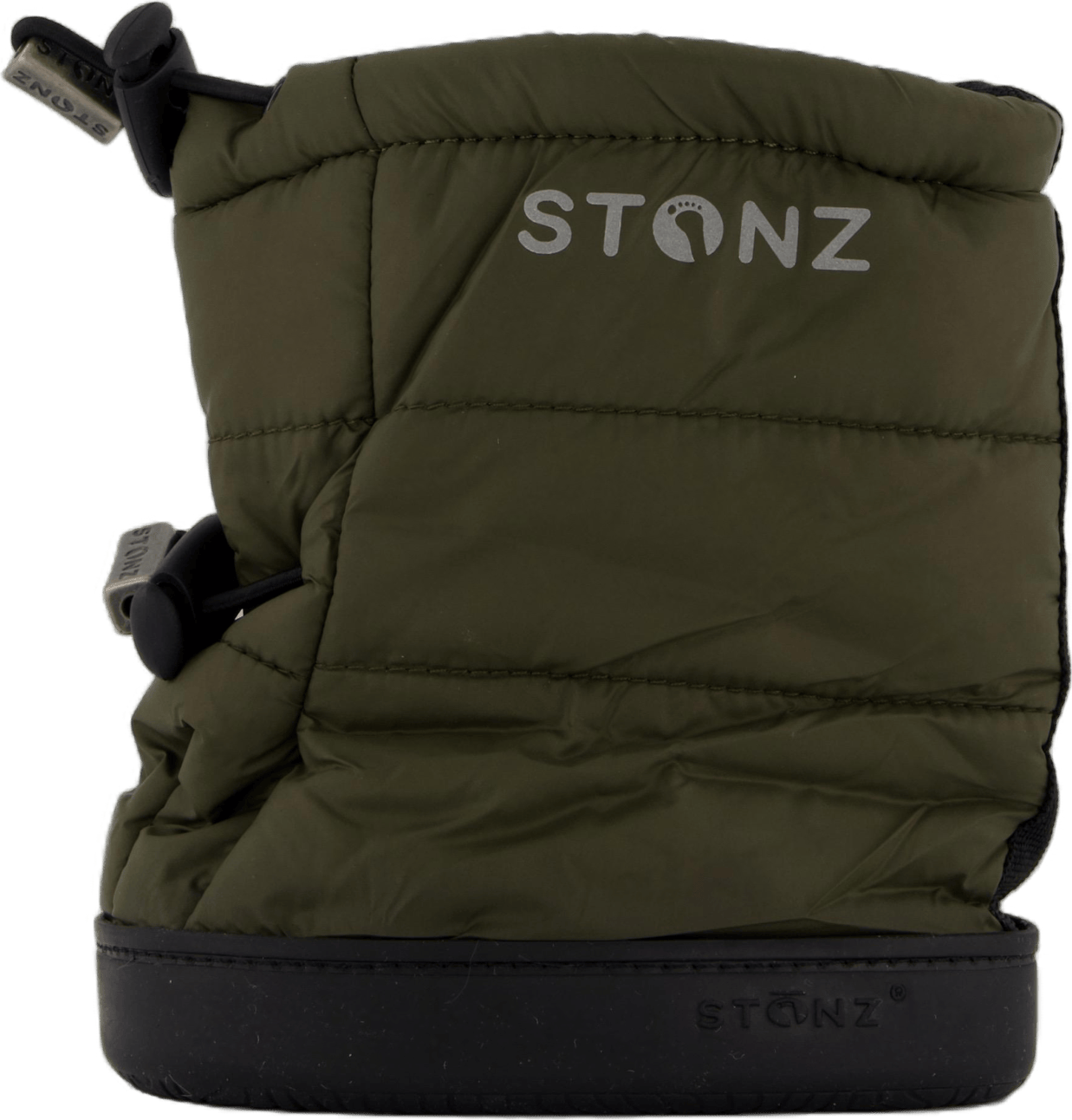 Stonz Toddler Puffer Booties Green