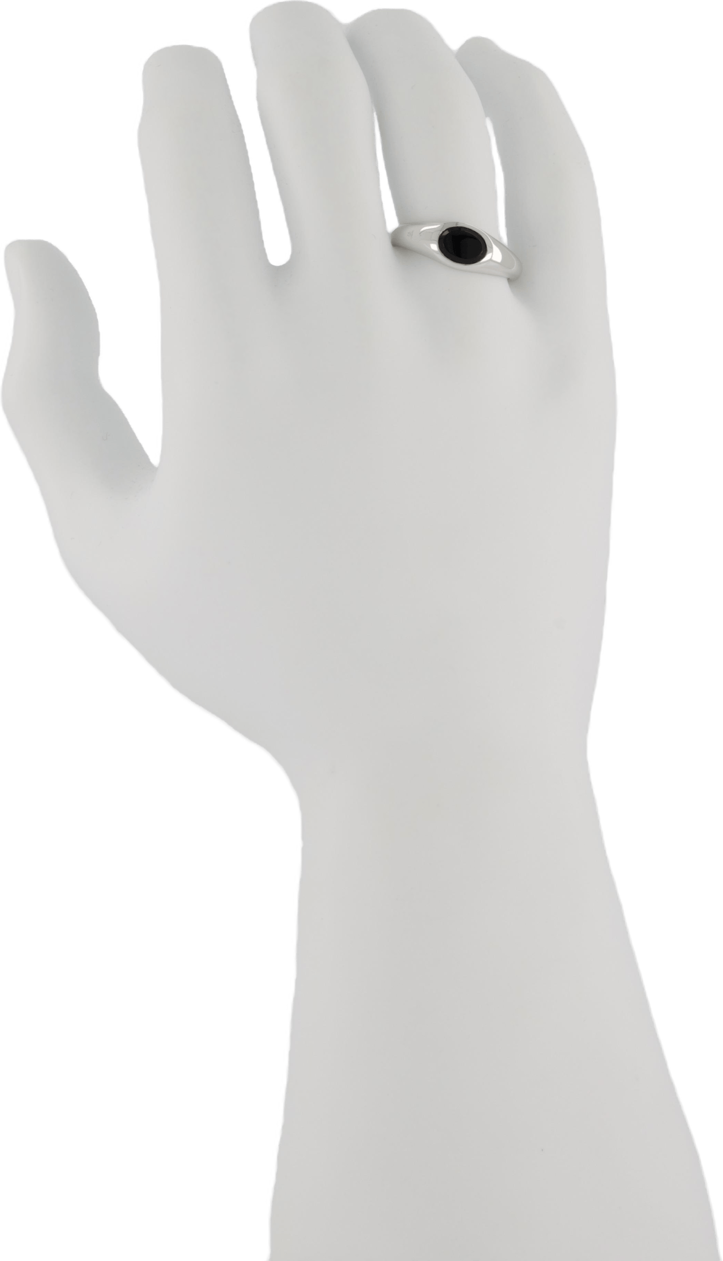 Joe Ring Polished Onyx 925 Sterling Silver