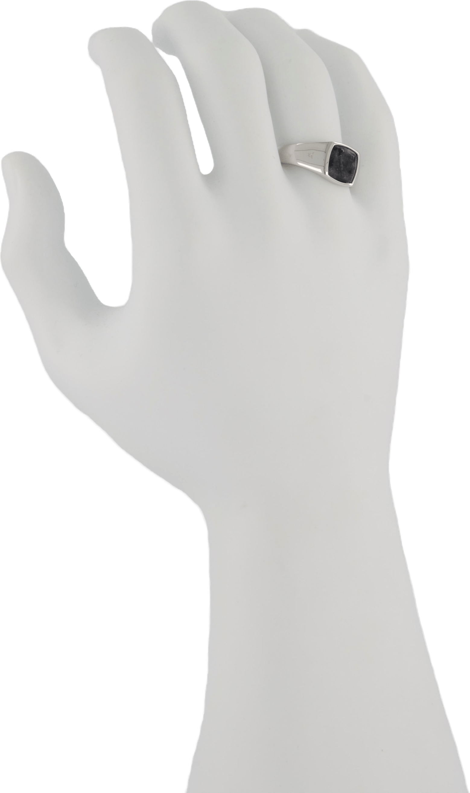 Kay Ring Larvikite 925 Sterling Silver, Unisex, Utstyr, annet tilbehør, Sølv, 66