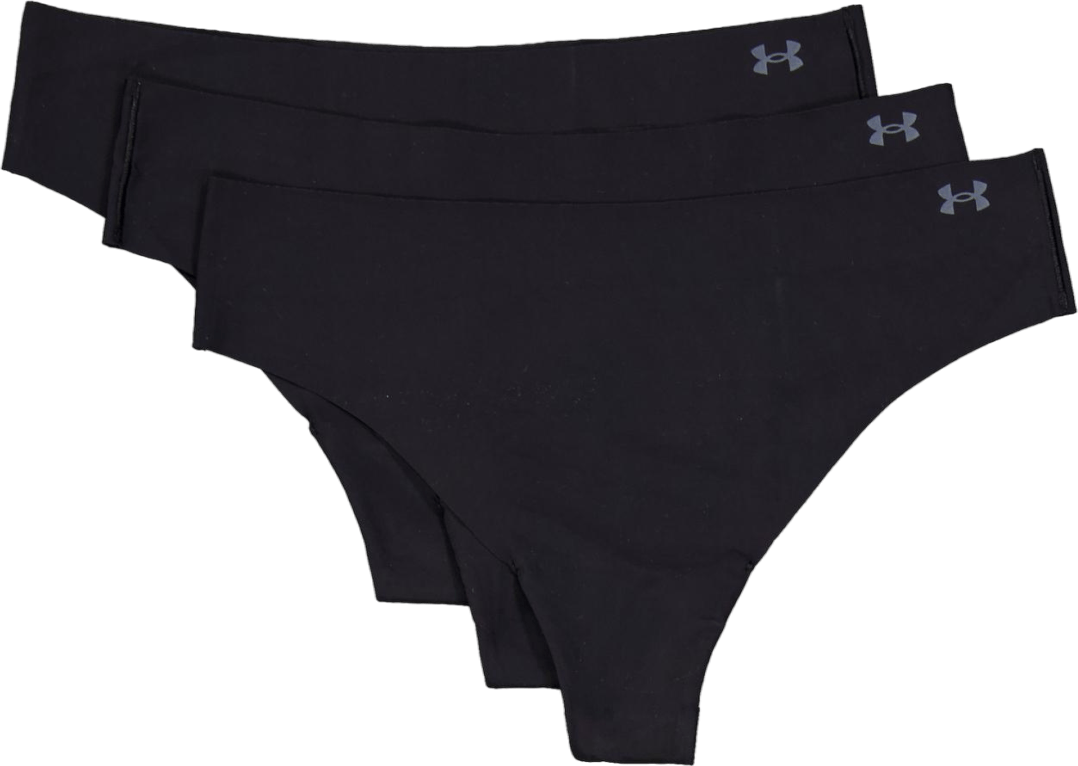 Ua Pure Stretch No Show Thong  Black, Female, Kläder, Underkläder, Träning, Svart, S