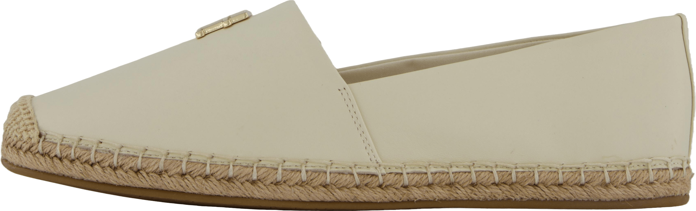 Th Logo Leather Espadrille Beige