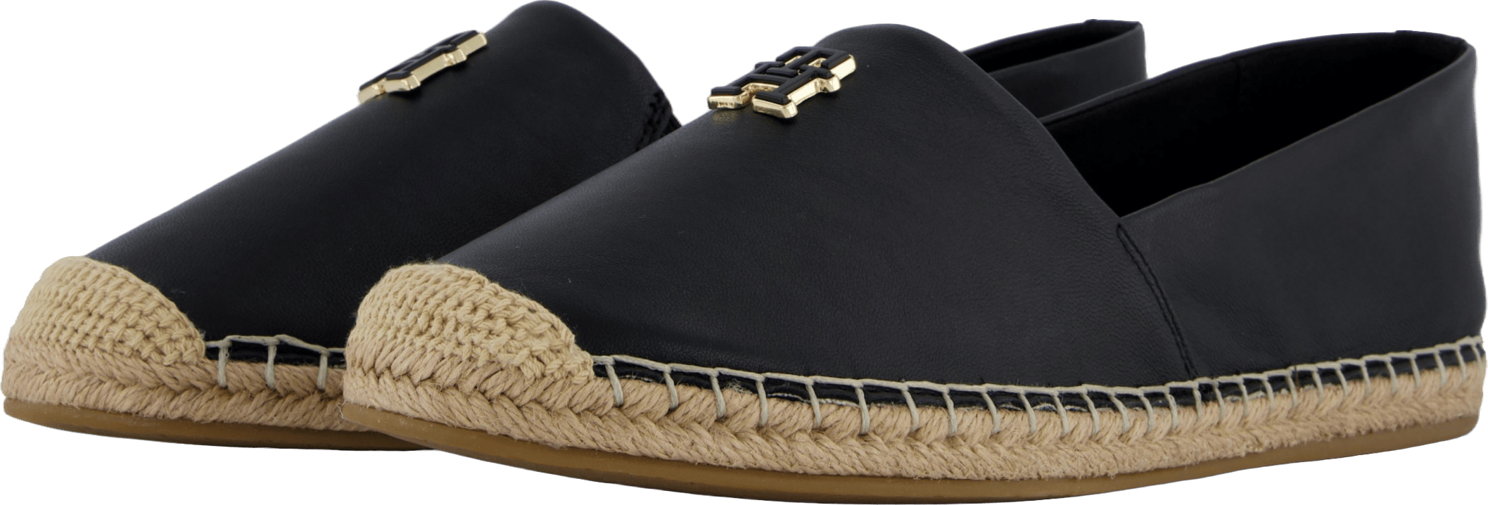 Th Logo Leather Espadrille Black - Bild 2