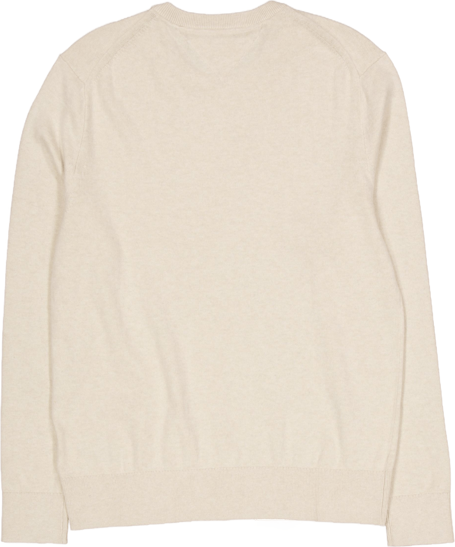 Pima Org Ctn Cashmere Crew Nec Heathered Oatmilk - Bild 2