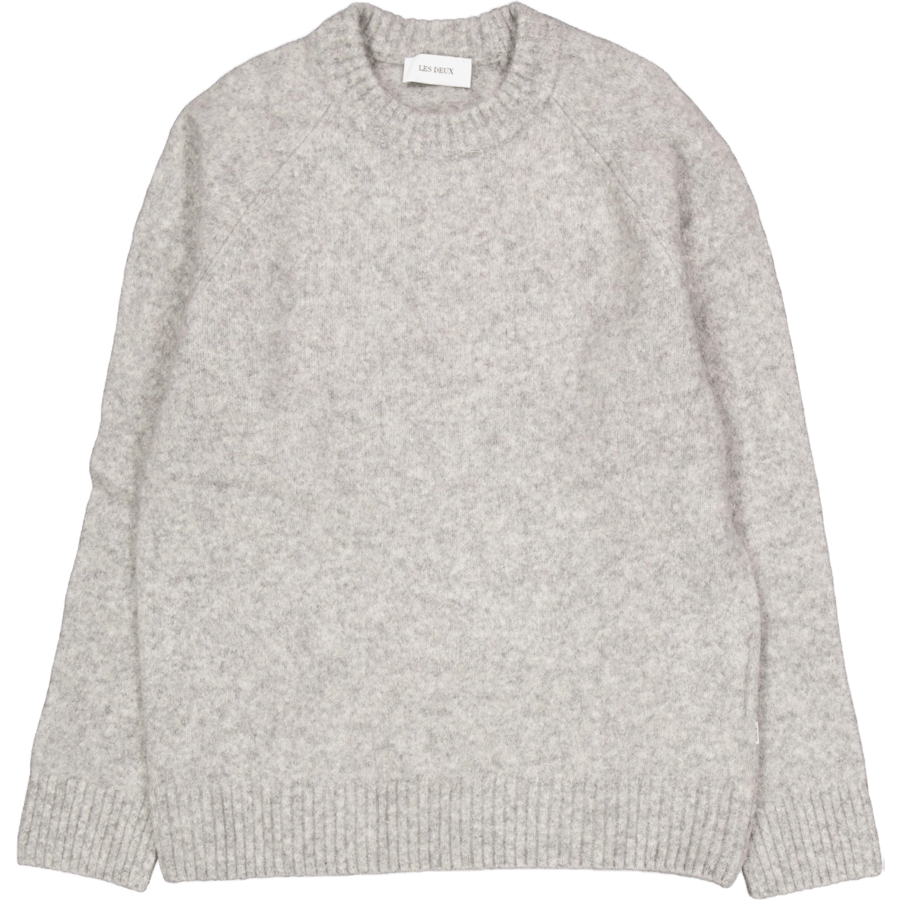 Gilbert Roundneck Knit Light Grey Melange