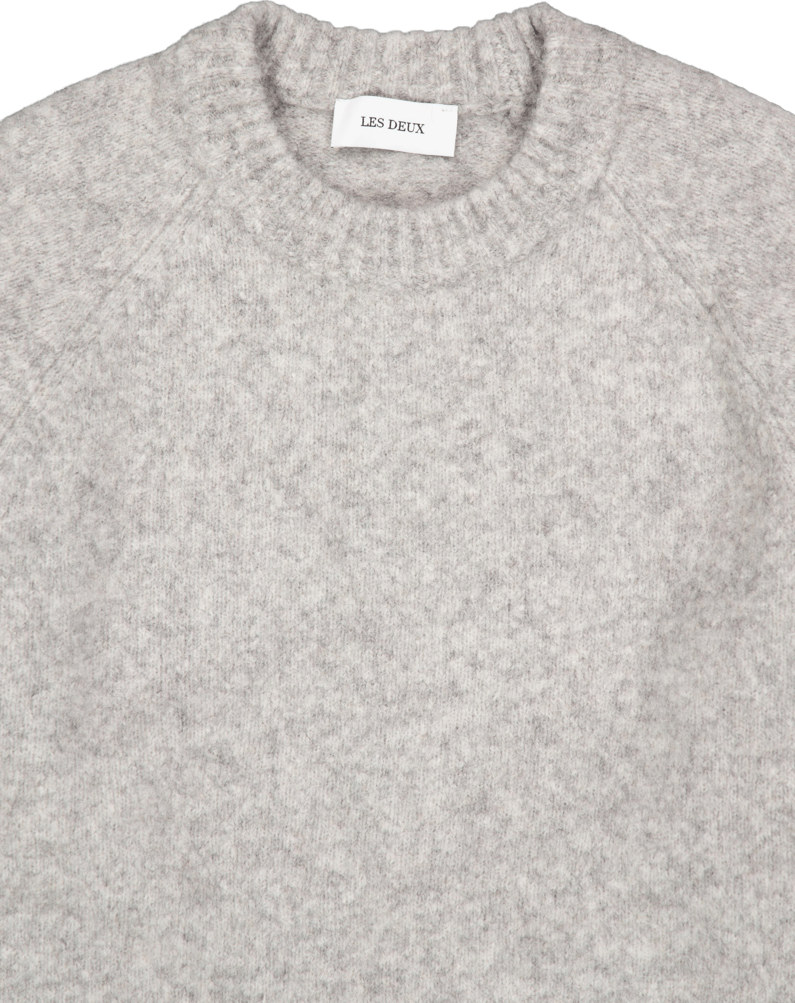 Gilbert Roundneck Knit Light Grey Melange - Bild 3