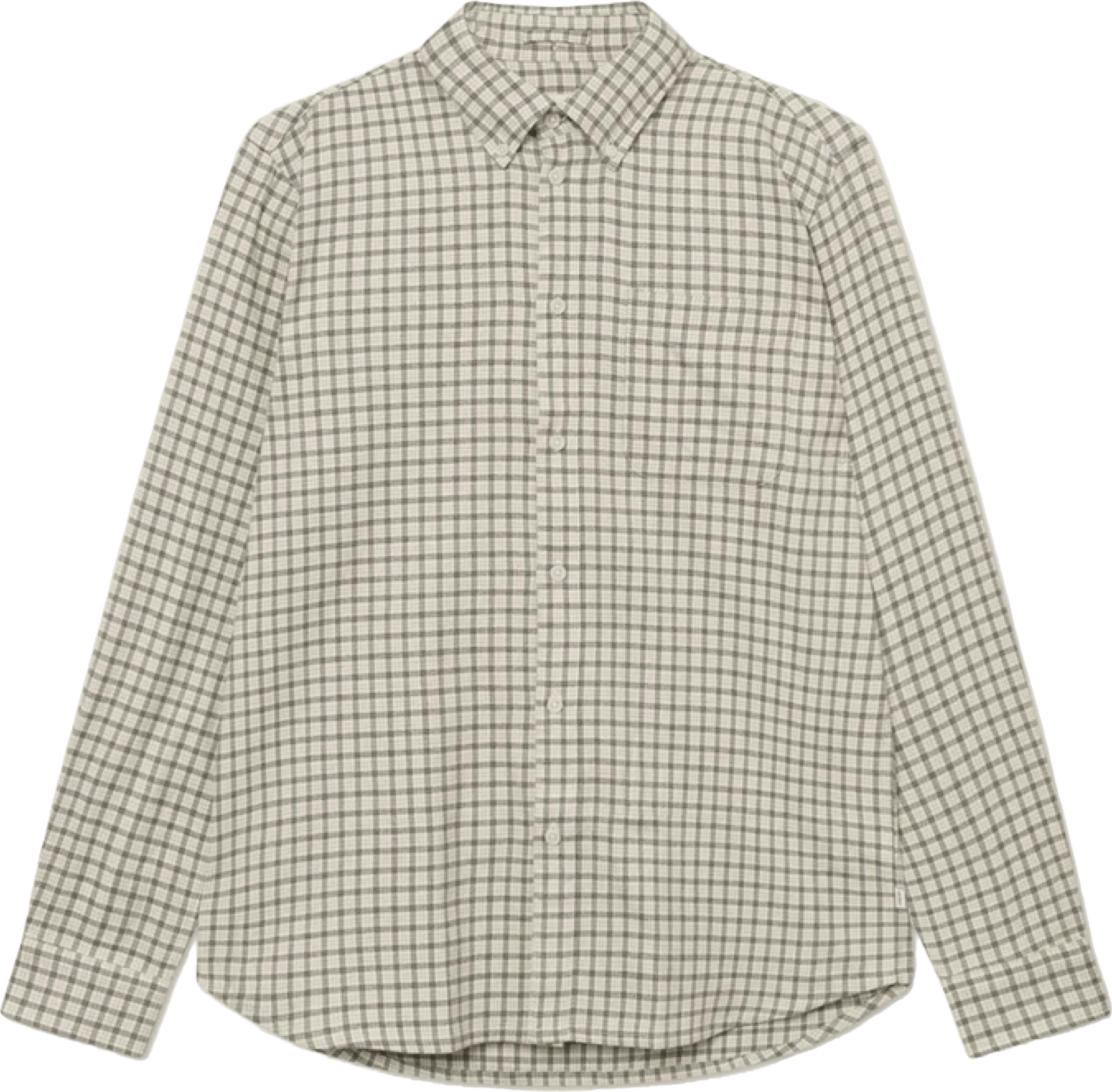 Kent Check Shirt 2.0 Ivory/light Grey Melange