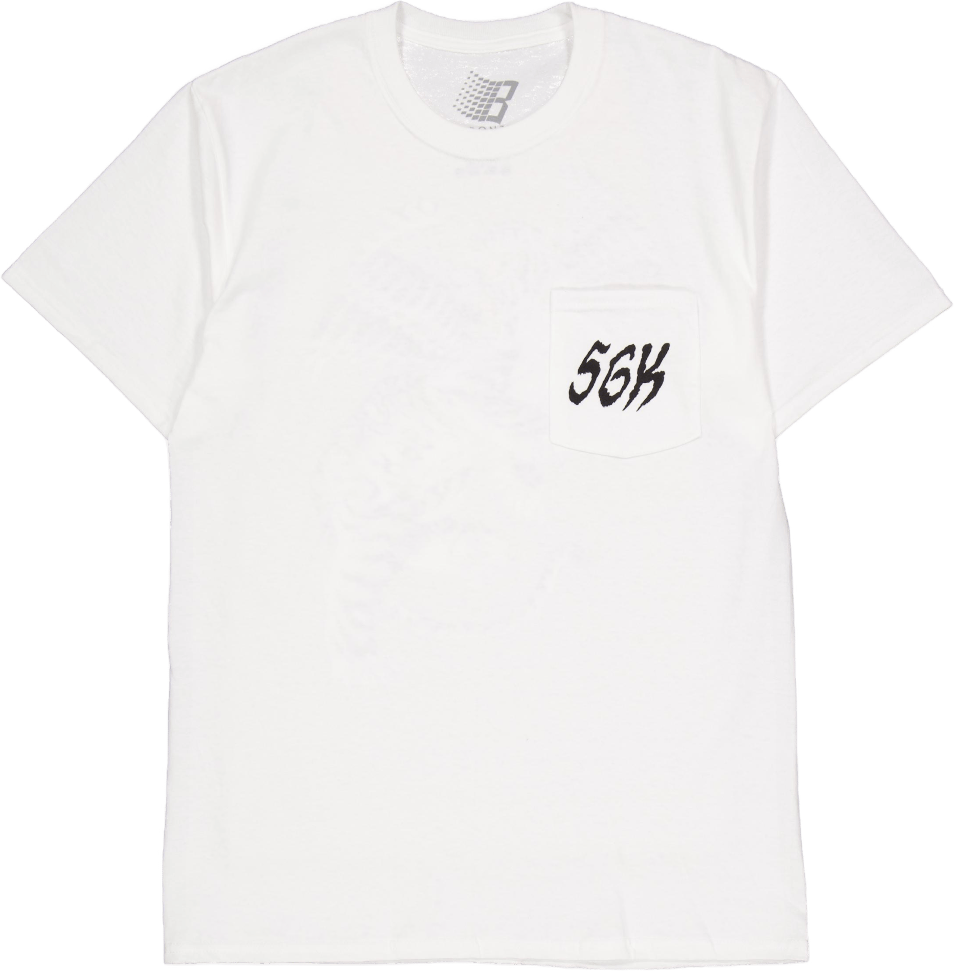 Tiger Pocket Tee White