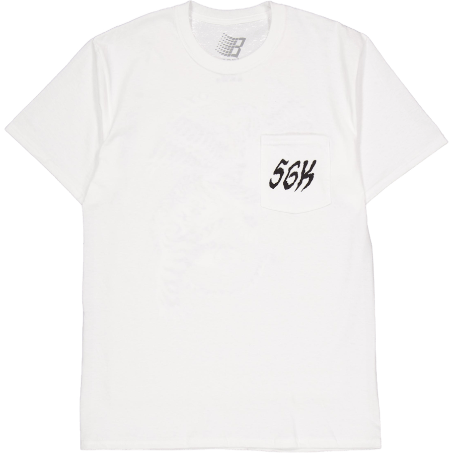 Tiger Pocket Tee White