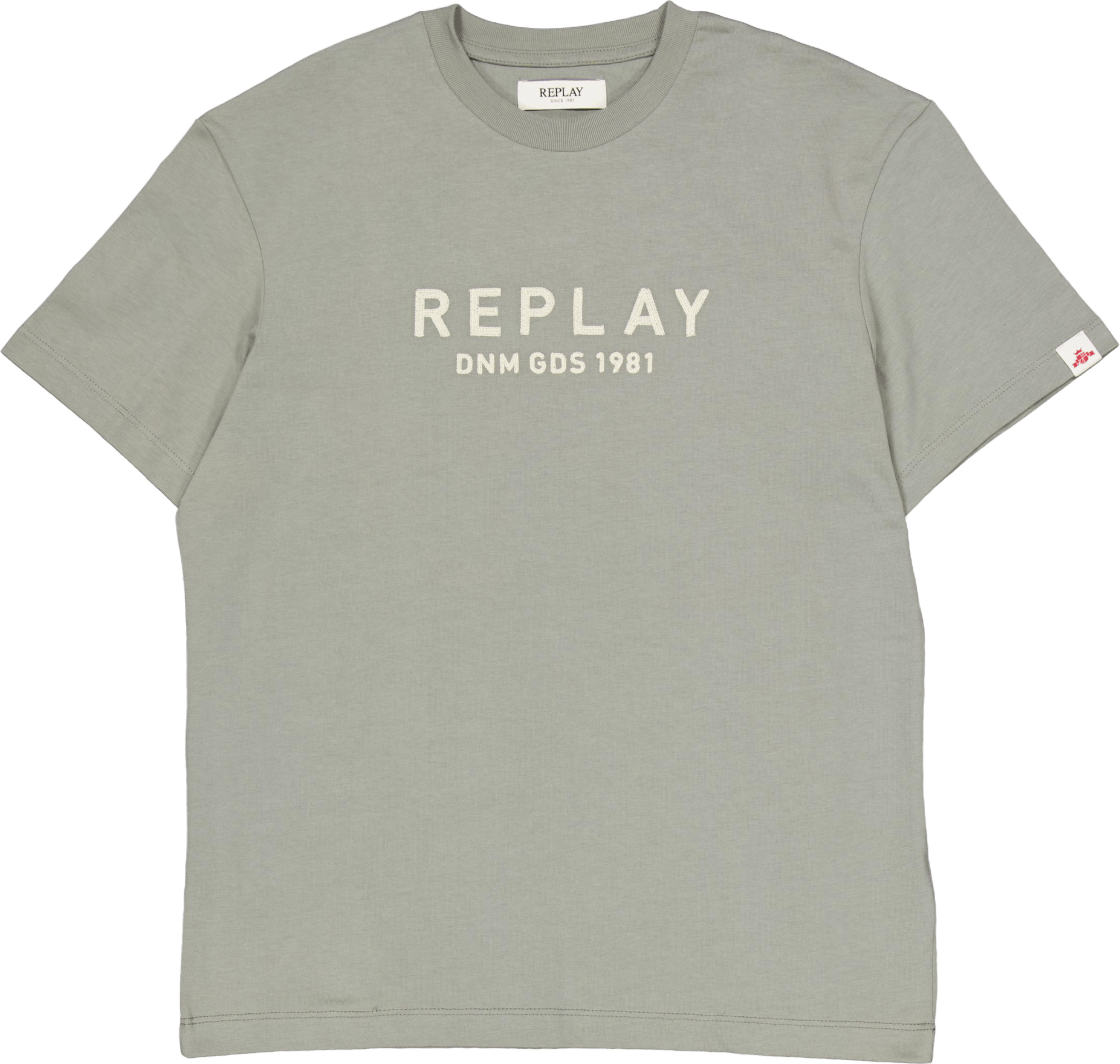 Embroided Logo Tee Grey Military