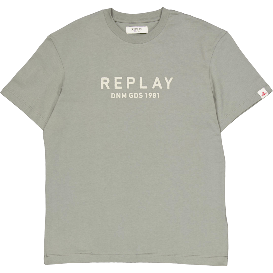 Embroided Logo Tee Grey Military