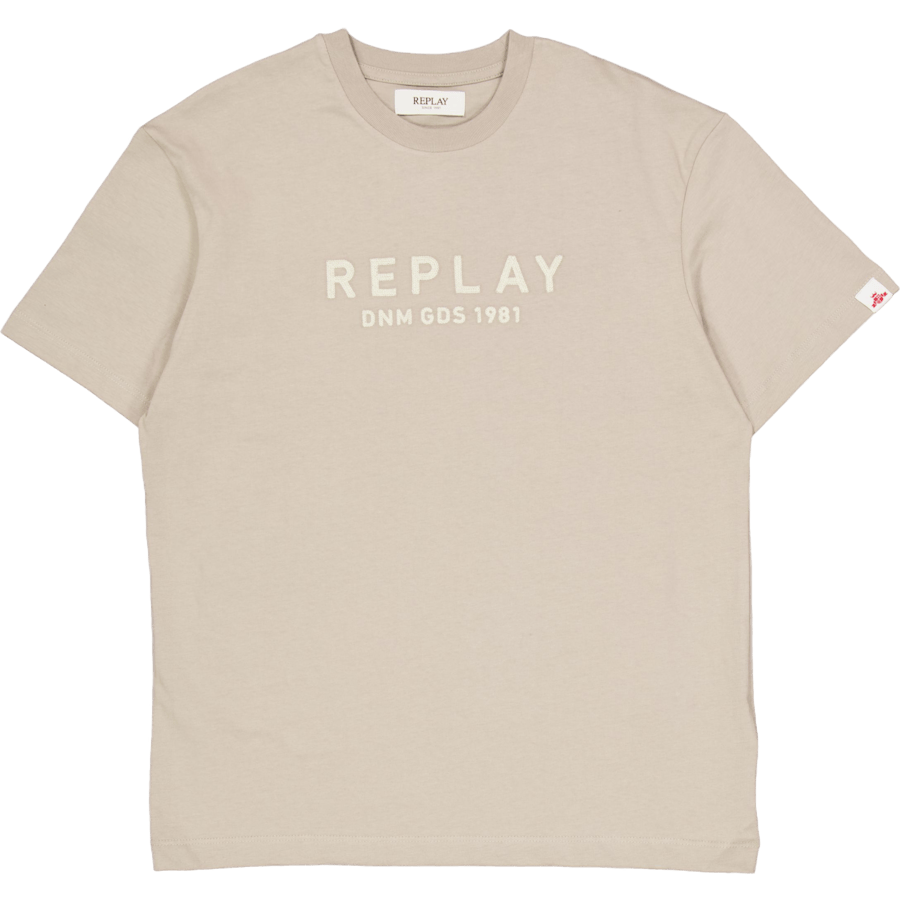 Embroided Logo Tee Stone