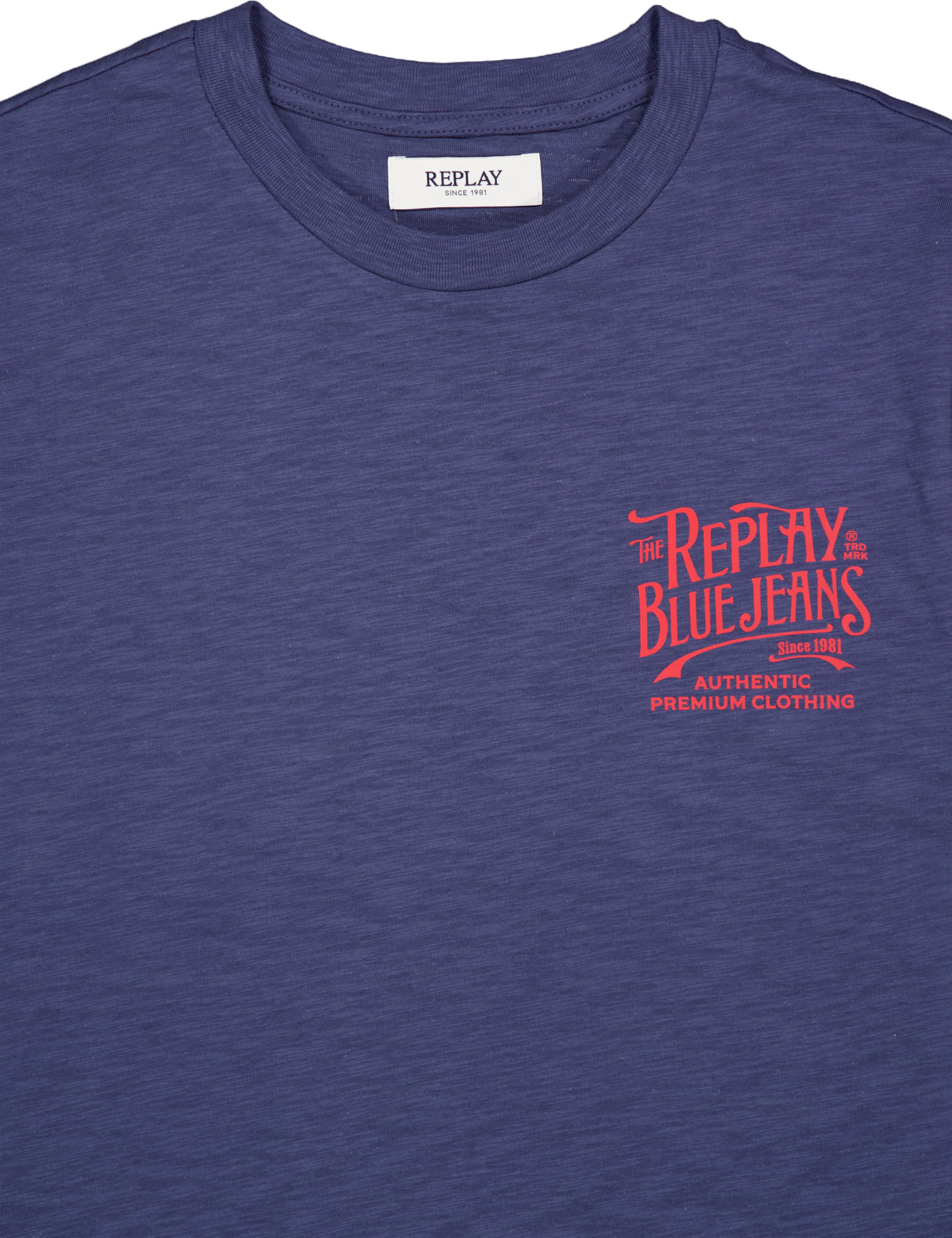 Backprint Tee Medium Blue - Bild 3