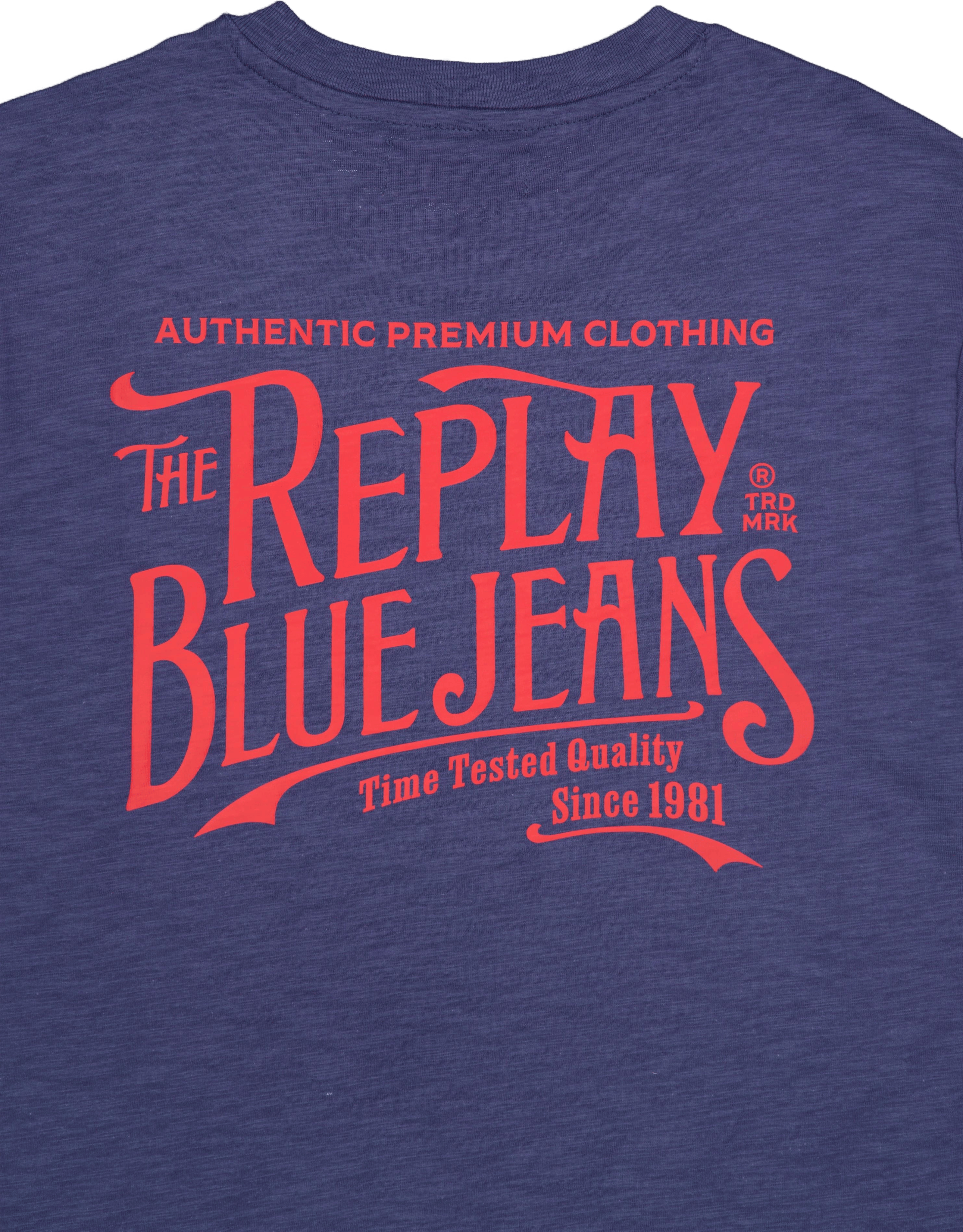 Backprint Tee Medium Blue - Bild 4