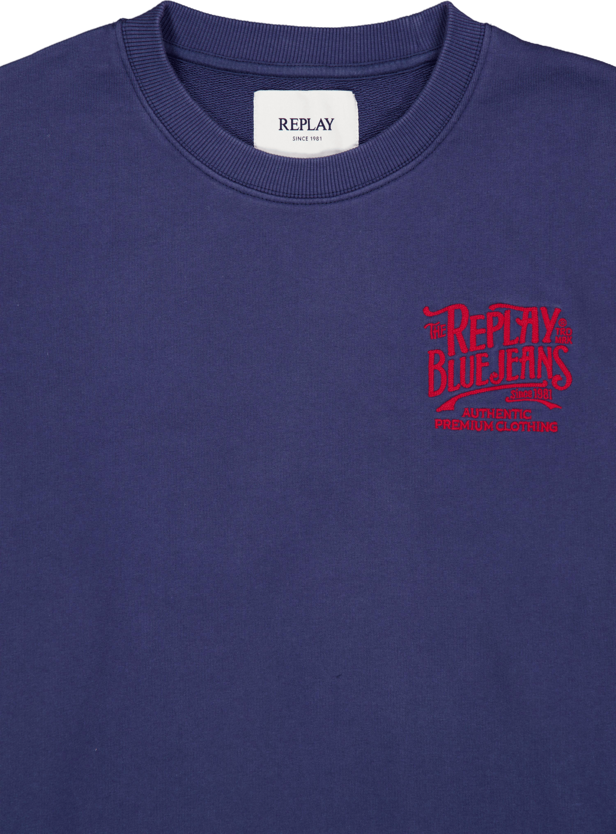 French Terry Crew Neck Sweatsh Medium Blue - Bild 3
