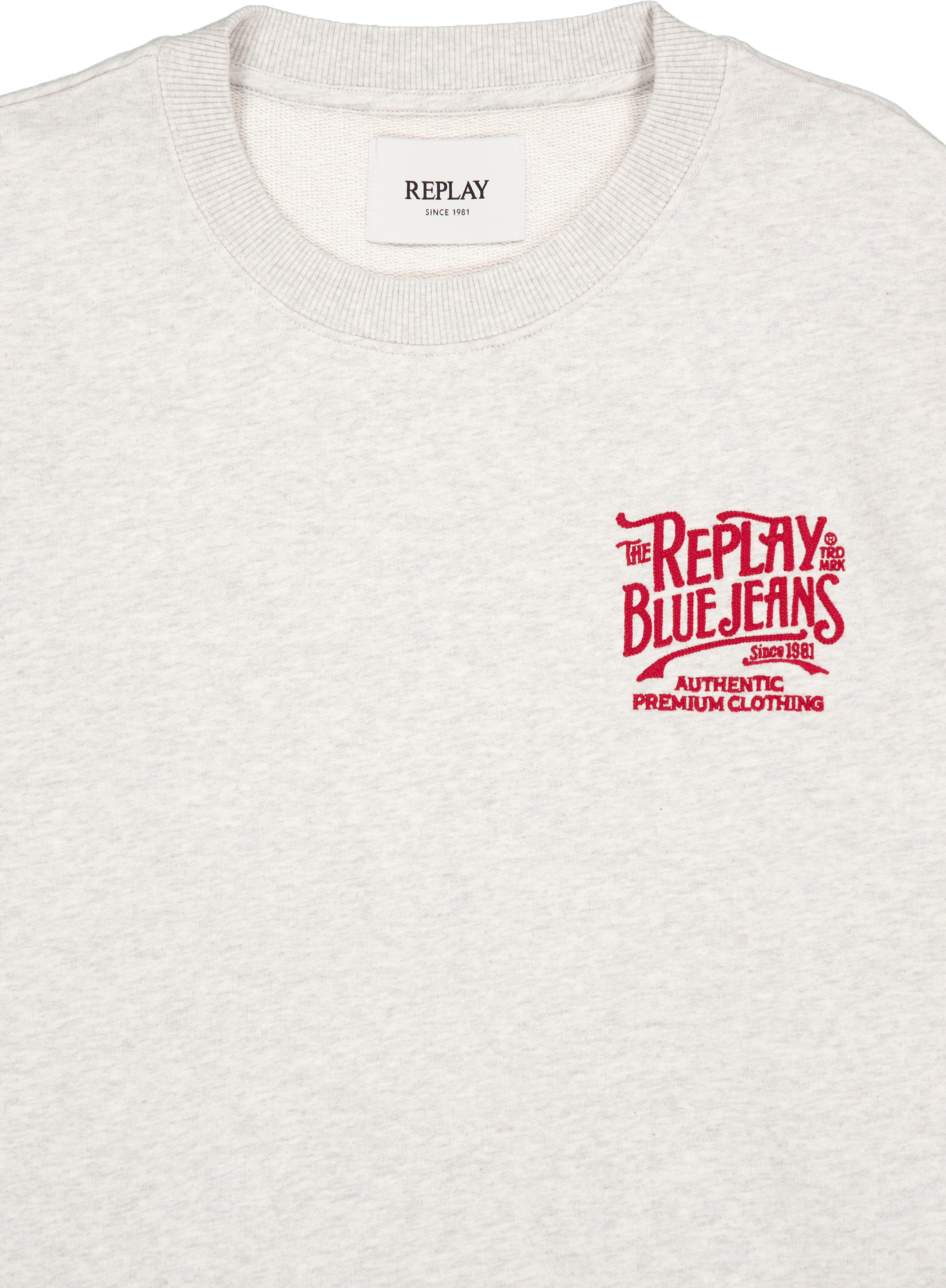 French Terry Crew Neck Sweatsh Light Grey Melange - Bild 3