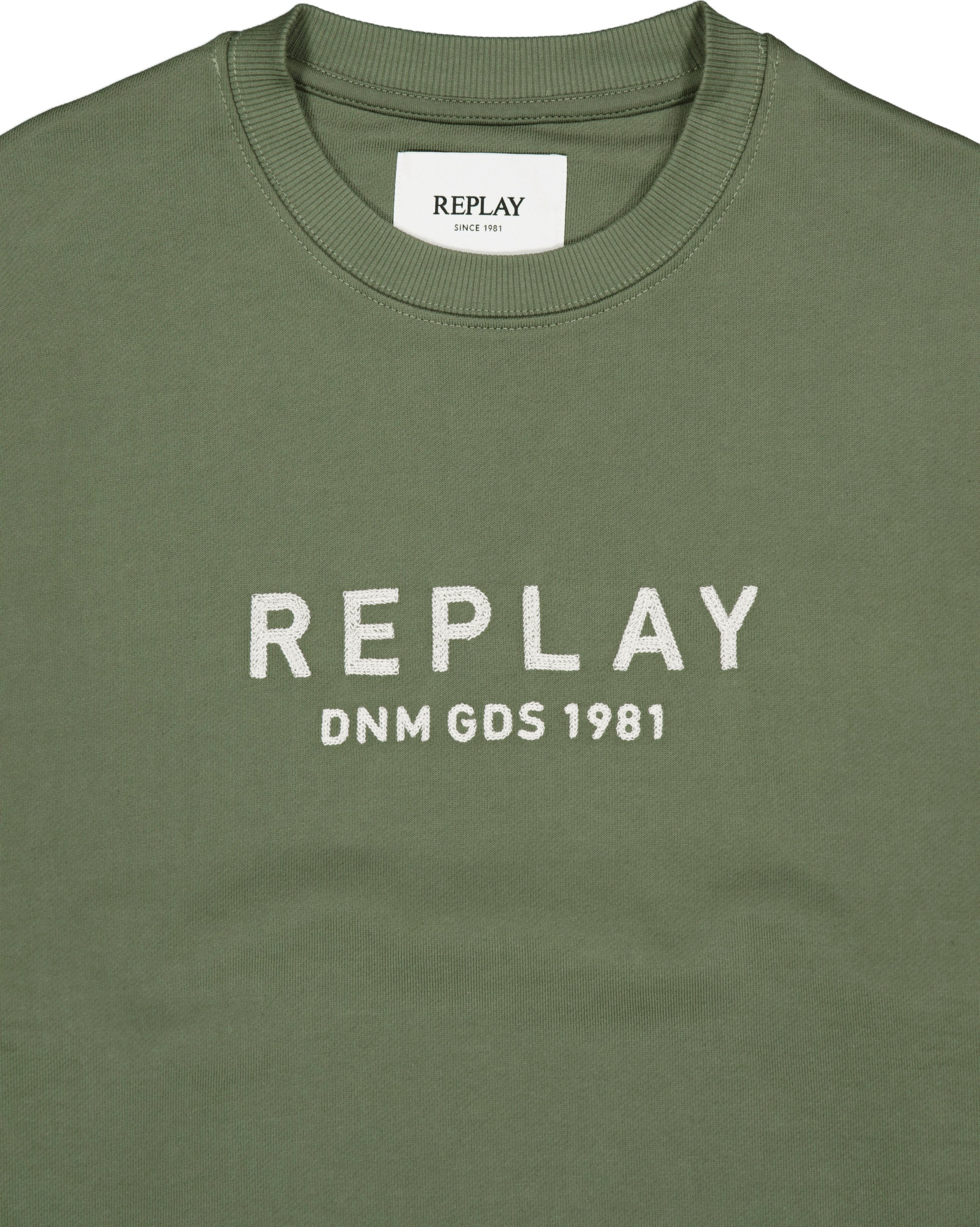 Embroided Logo Sweatshirt Military - Bild 3