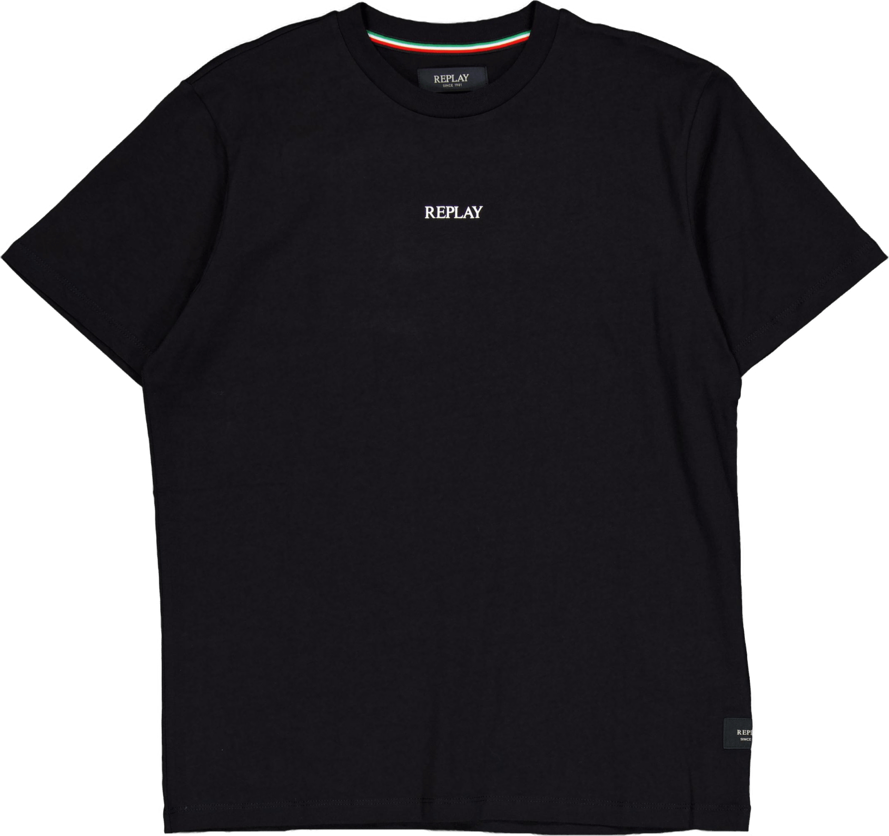 Replay Basic Logo Tee Black