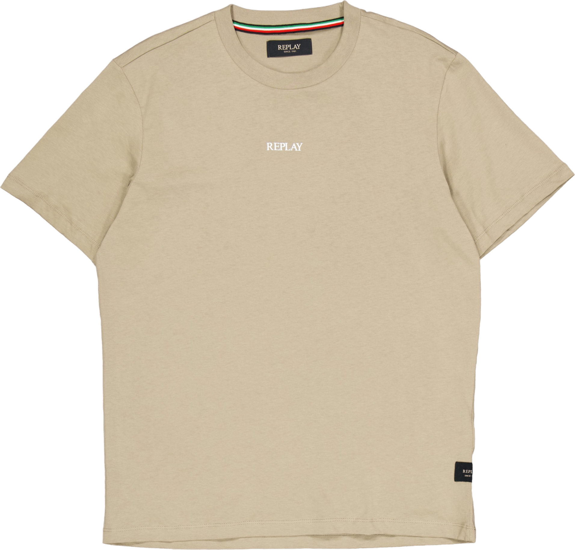 Replay Basic Logo Tee Turtledove