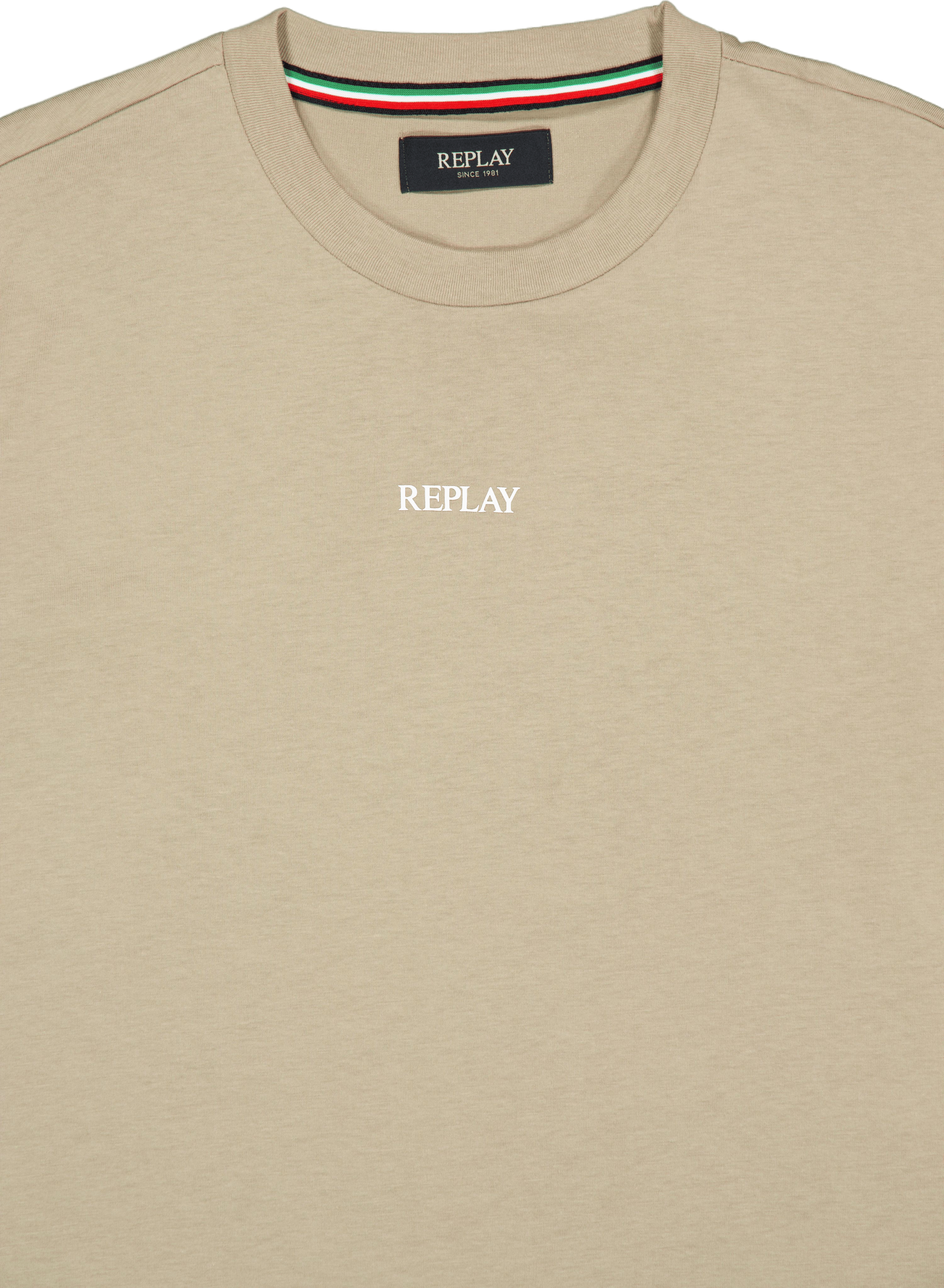 Replay Basic Logo Tee Turtledove - Bild 3