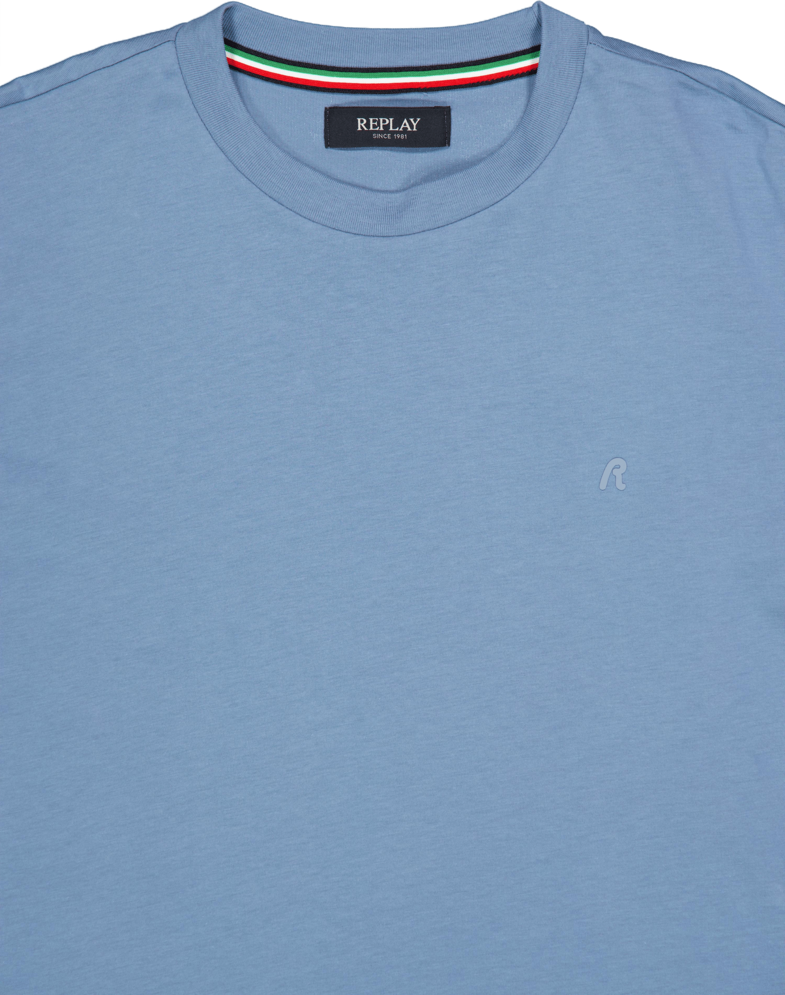 Replay Basic Logo Tee Grigio Medio - Bild 3
