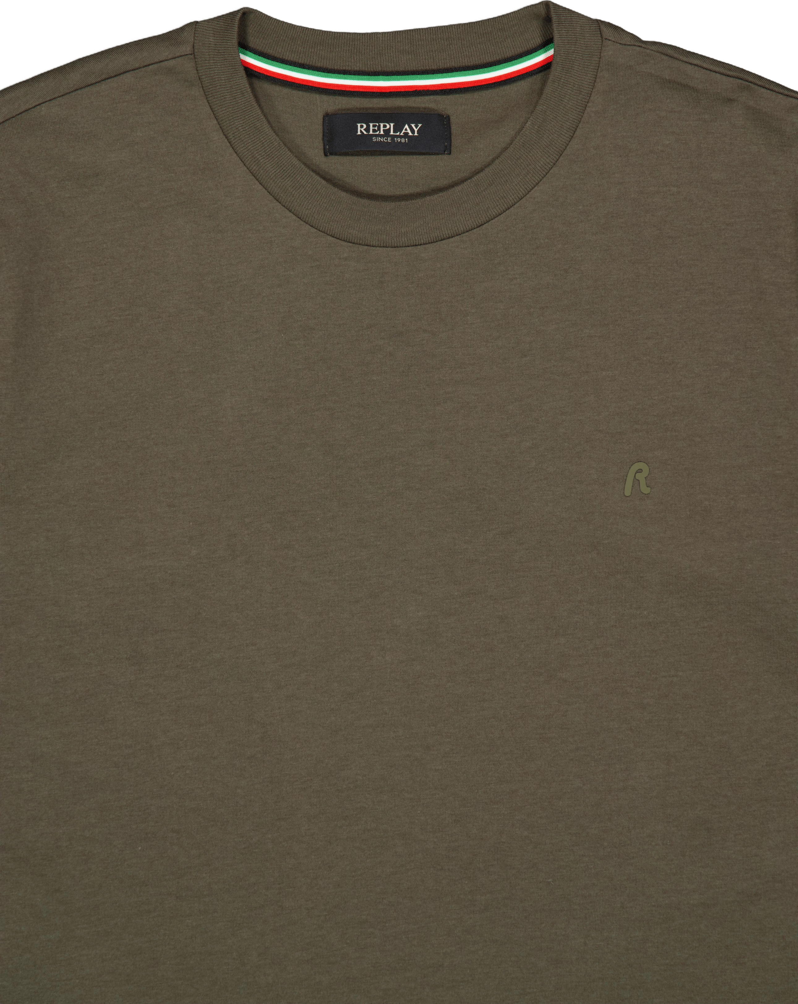 Replay Basic Logo Tee Mud Green - Bild 3