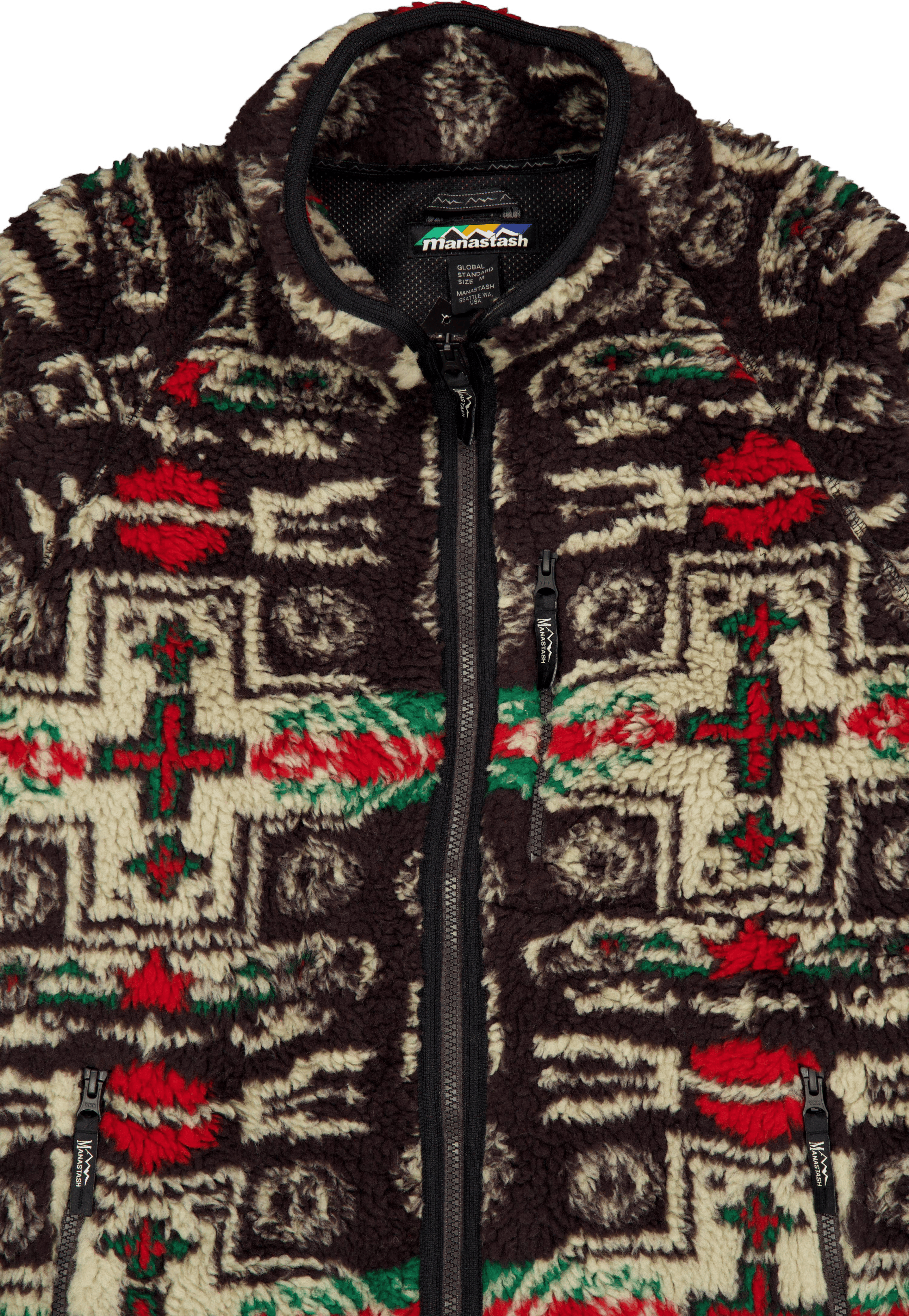 Chimayo Fleece Jkt Brown - Bild 3