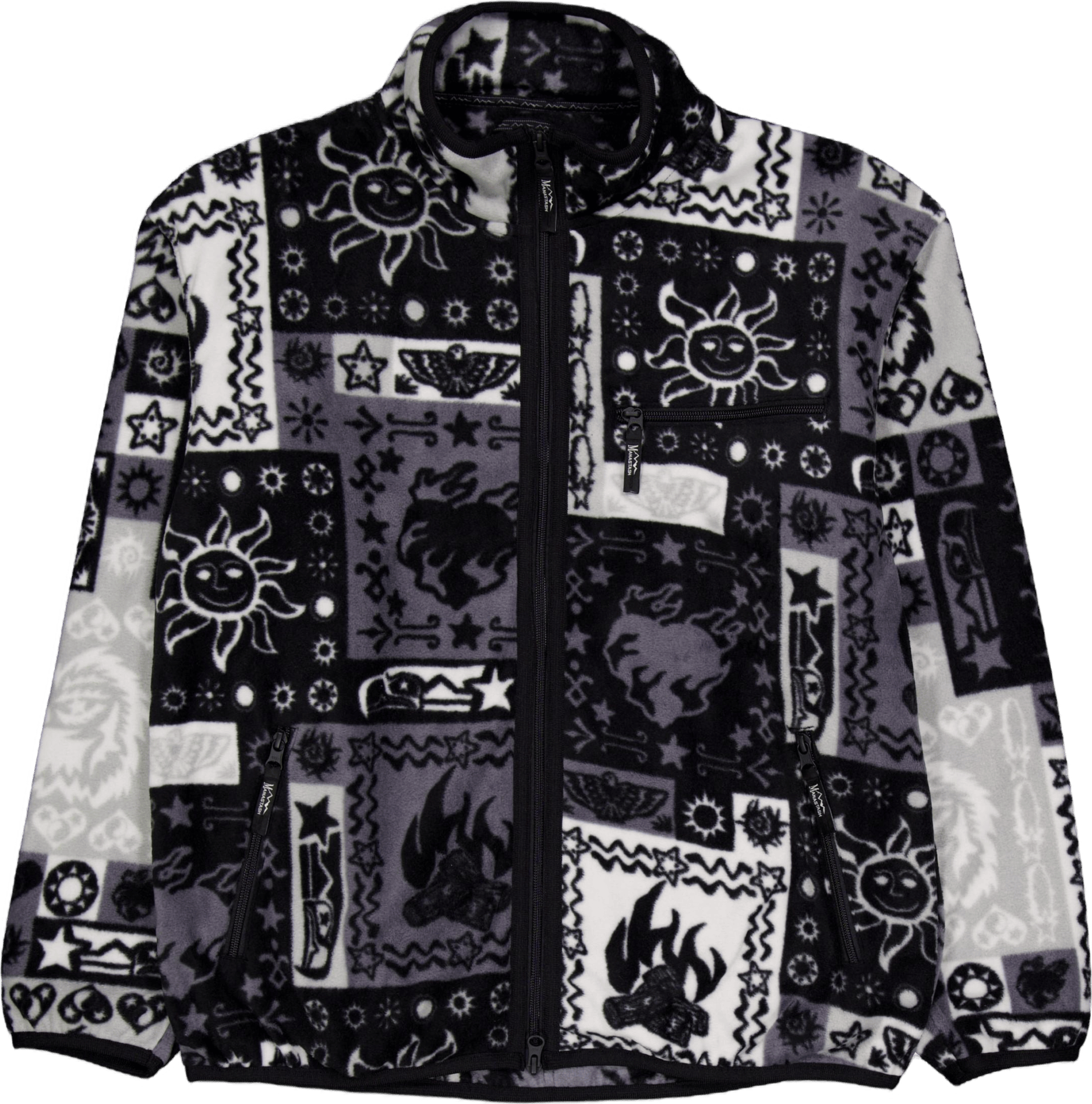 Bandana Fleece Jacket Black