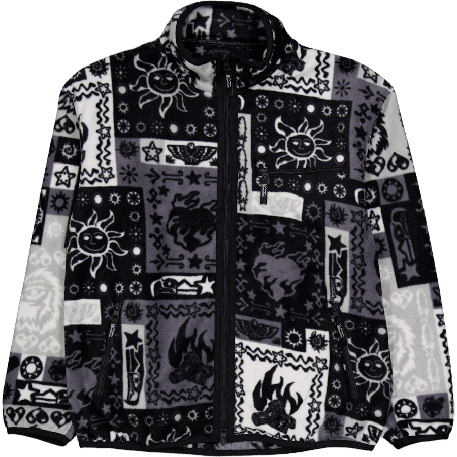 Bandana Fleece Jacket Black