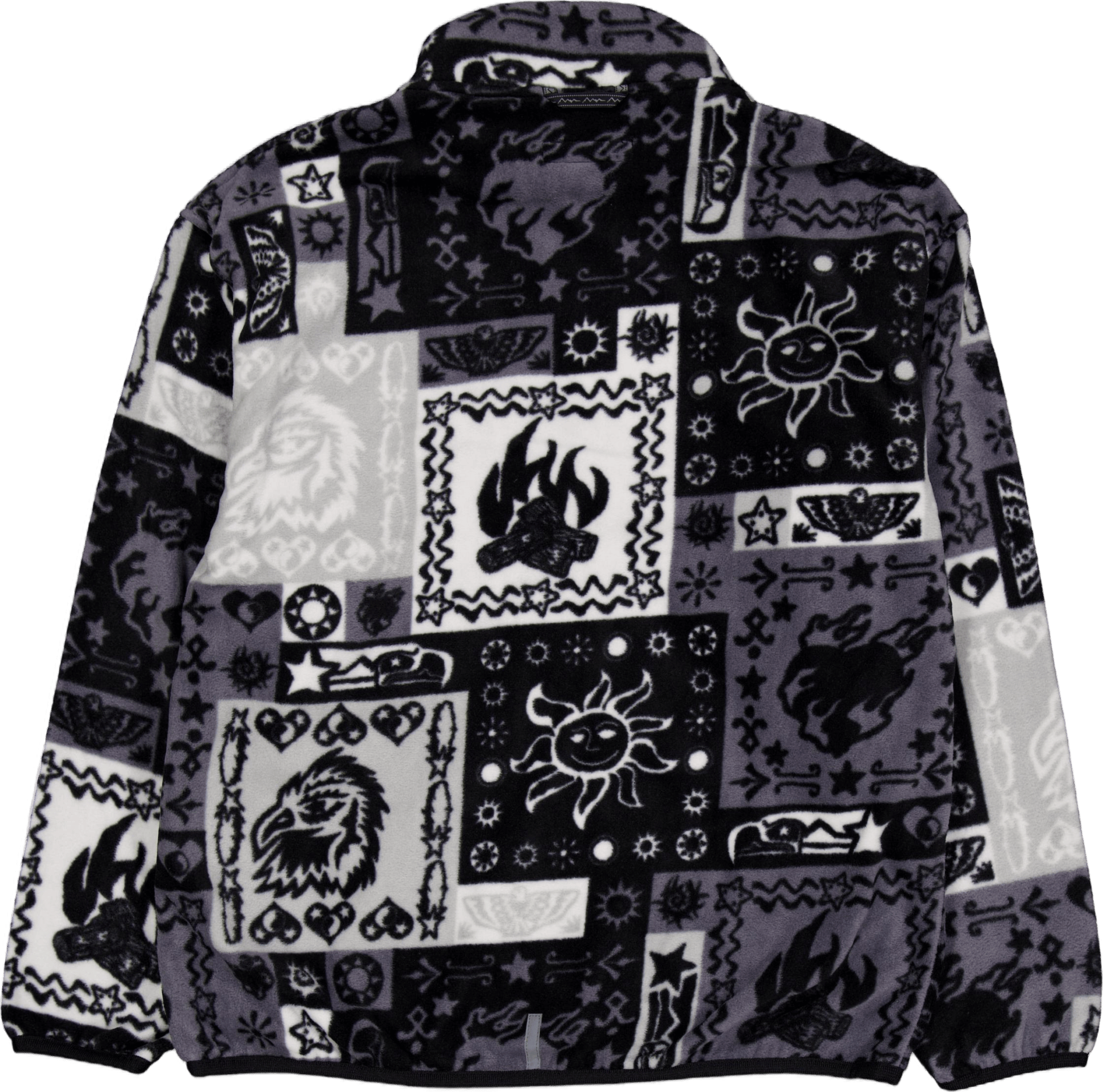 Bandana Fleece Jacket Black - Bild 2