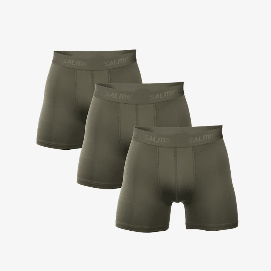 3-pack Performance Boxer Army Green