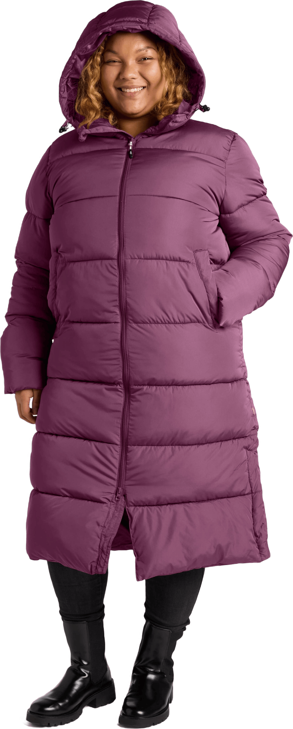 Deyna Reco Coat Red Plum, Female, Apparels, jackets, Purple, S
