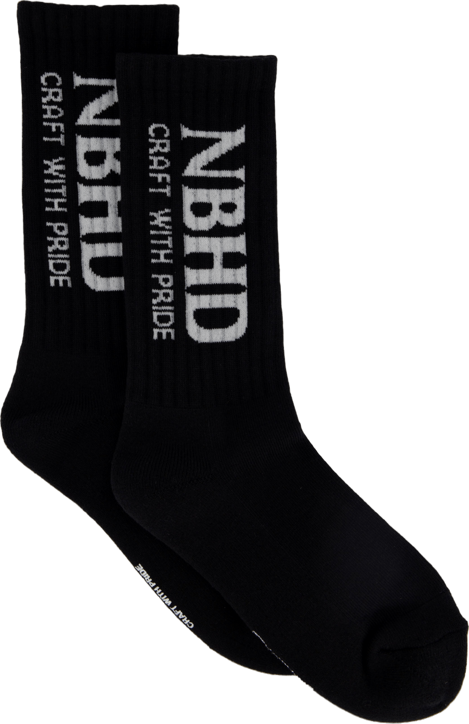 Nbhd Logo Socks Black, Male, Kleding, Ondergoed, Zwart, ONESIZE