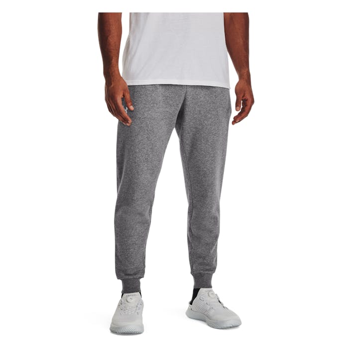 Ua Rival Fleece Joggers Castlerock Light Heather, Male, Kläder, Byxor, Grå, S